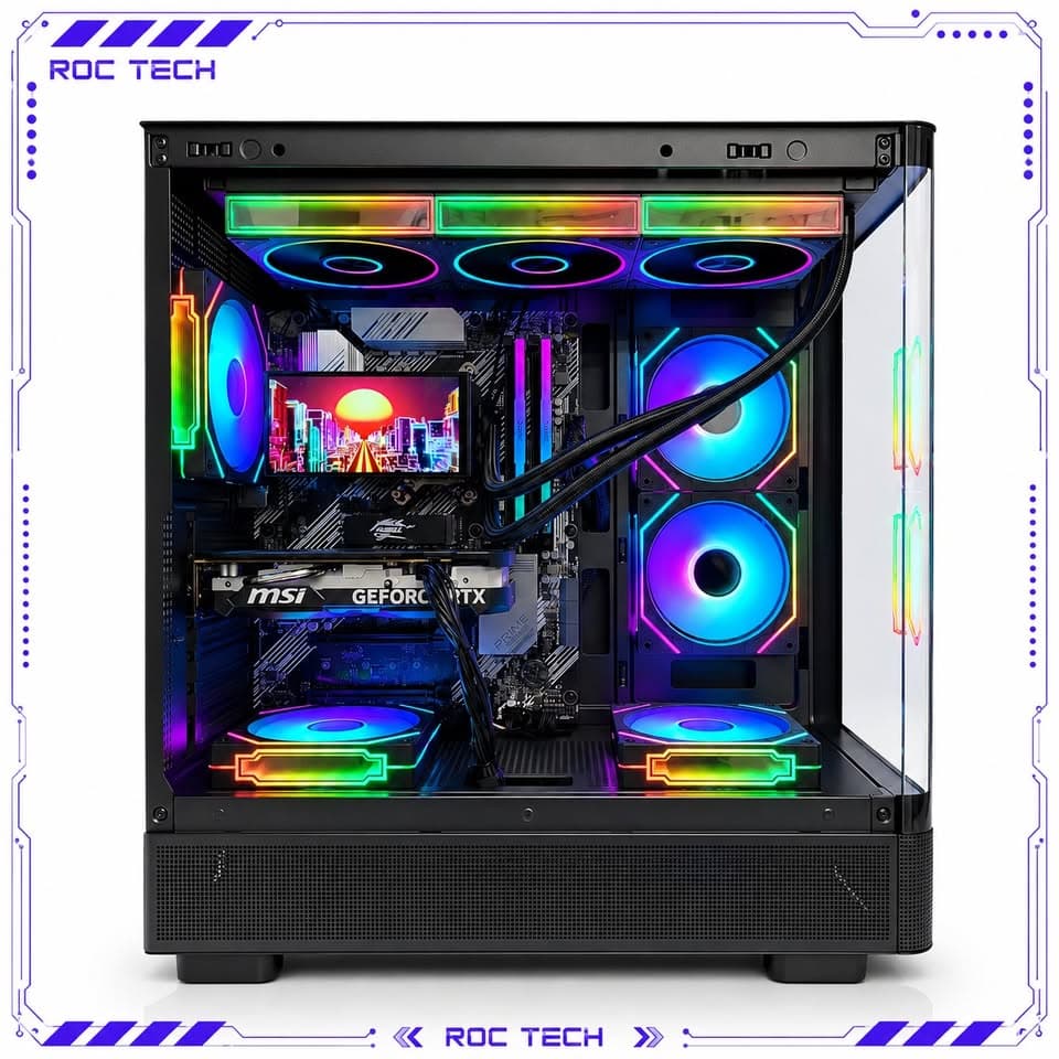 🎮 HIGH FPS Gaming PC | Ryzen 5 5500 | RTX 4060 OC | 32GB RGB | 1TB Gen4 SSD