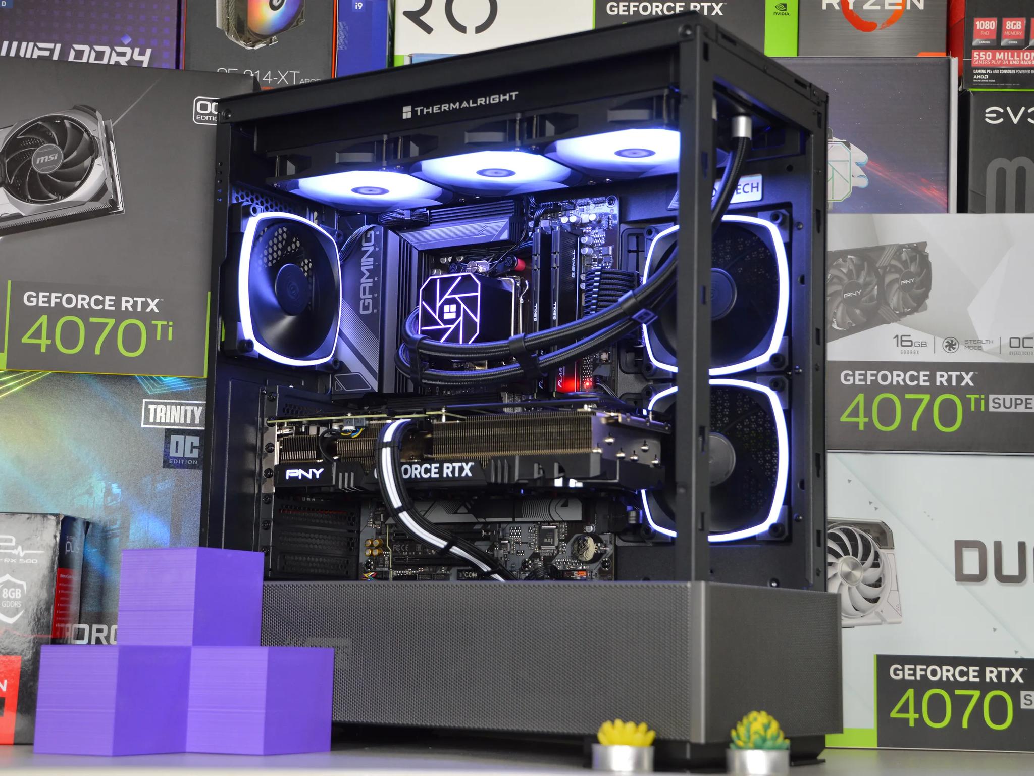 ⚡🌌| RTX 4070 Ti SUPER 16GB| Ryzen 7 7700X | 32GB DDR5 RAM | 1TB + 4TB GEN 4 SSD | Electric Vortex |