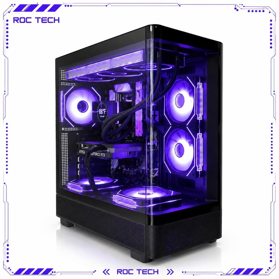 🎮 HIGH FPS Gaming PC | Ryzen 5 5500 | RTX 4060 OC | 32GB RGB | 1TB Gen4 SSD