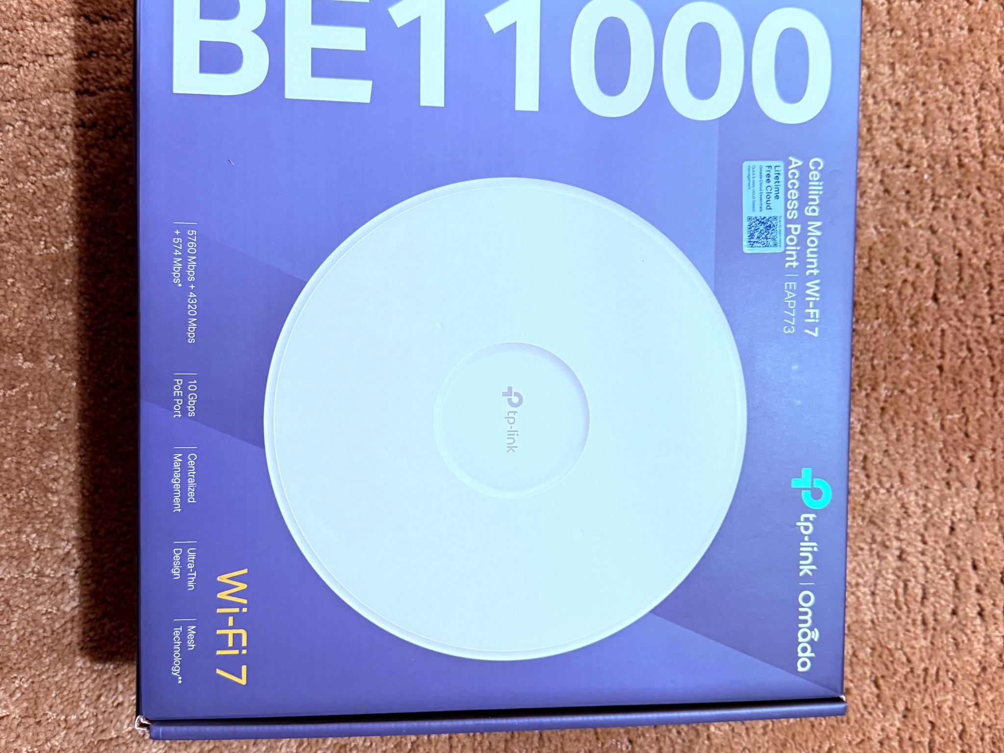 TP-Link Omada WiFi 7 Wireless Access Point | BE11000 Tri-Band | 10G Port EAP773