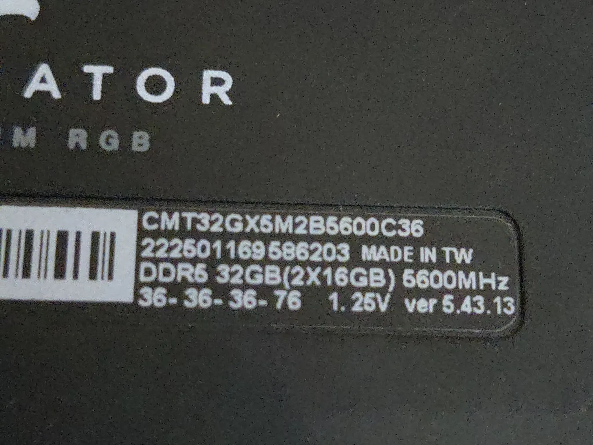 Dominator Platinum DDR5