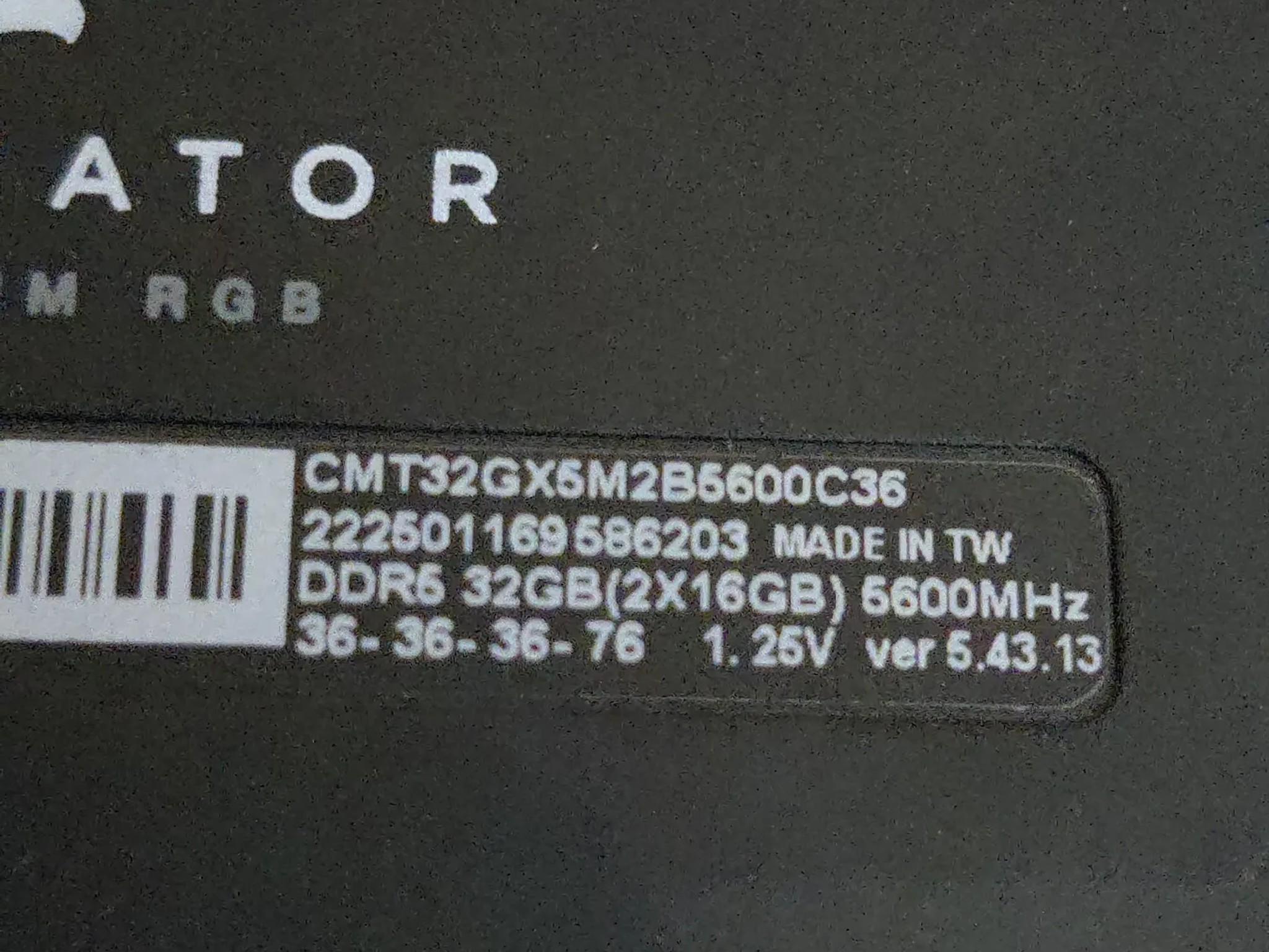 Dominator Platinum DDR5