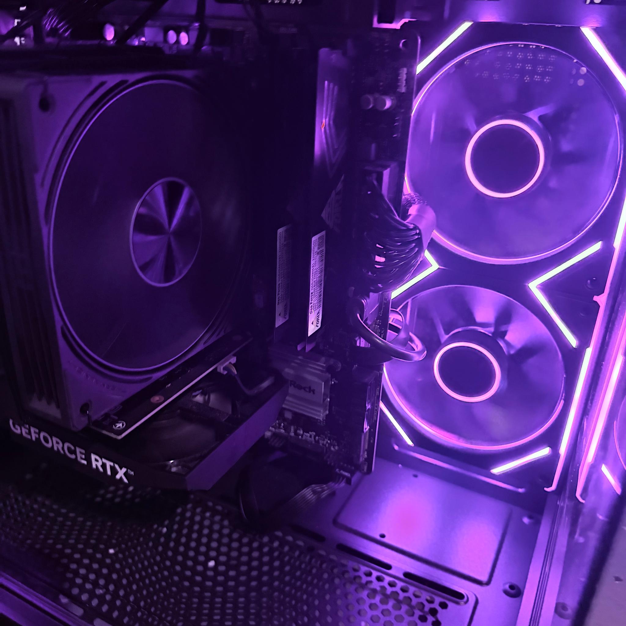 ⚫️"Obsidian Glow"🌈| 1080p Gaming | RTX 3050 | Ryzen 5 5500 | 16GB Ram | 500GB SSD | Free Shipping