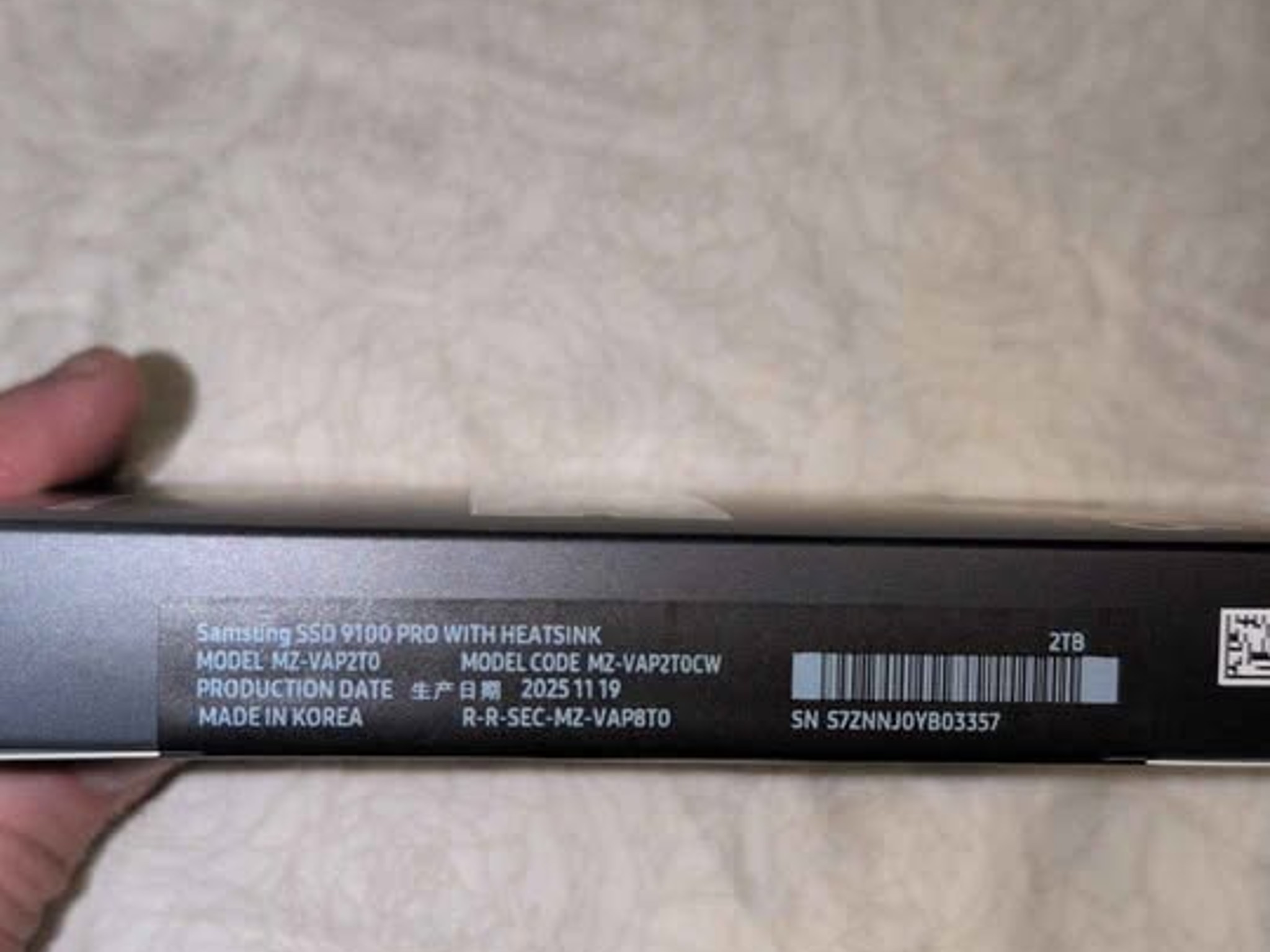 2TB Samsung 9100 Pro w/ Heatsink Brand New Unopened