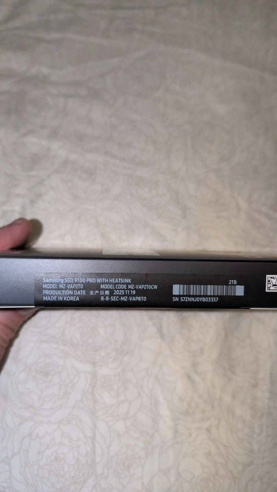 2TB Samsung 9100 Pro w/ Heatsink Brand New Unopened