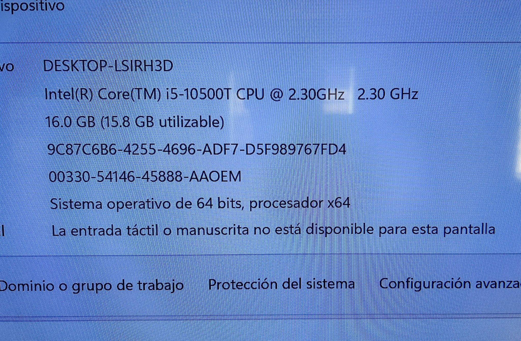 HP EliteDesk 800 G6 (Year 2022) i5 10500T 2.3 Ghz