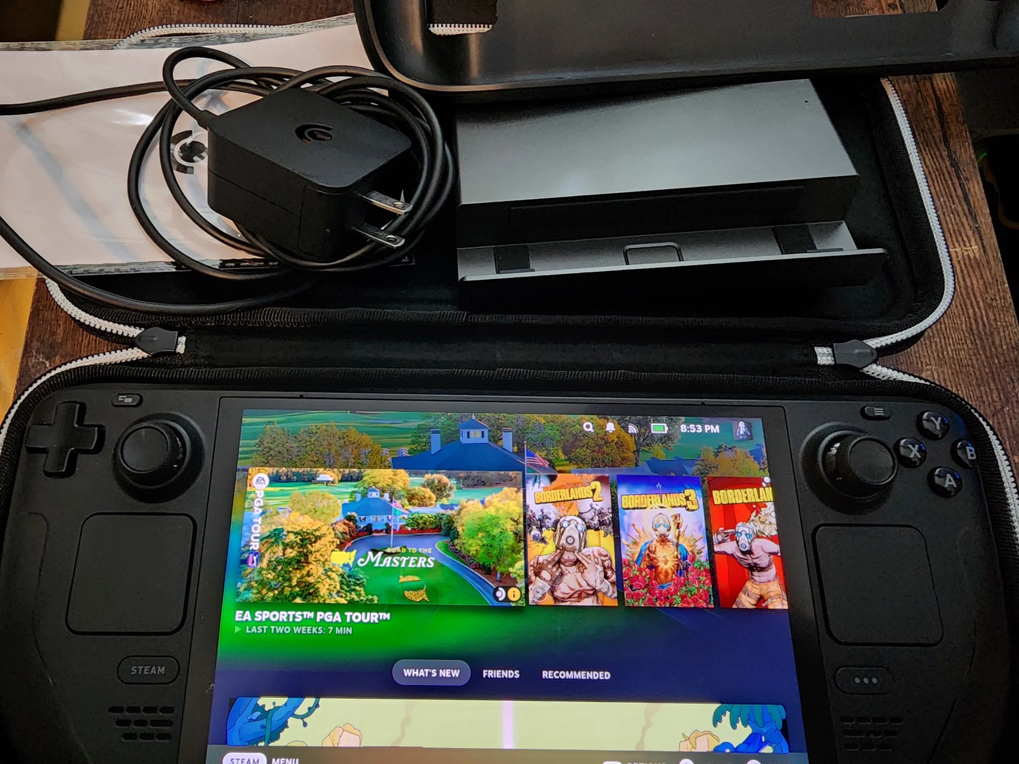 Valve Steam Deck OLED 1TB premium anti-glare etched glass Sabernet Dock m.2 bay 1TB MSD TPU cover