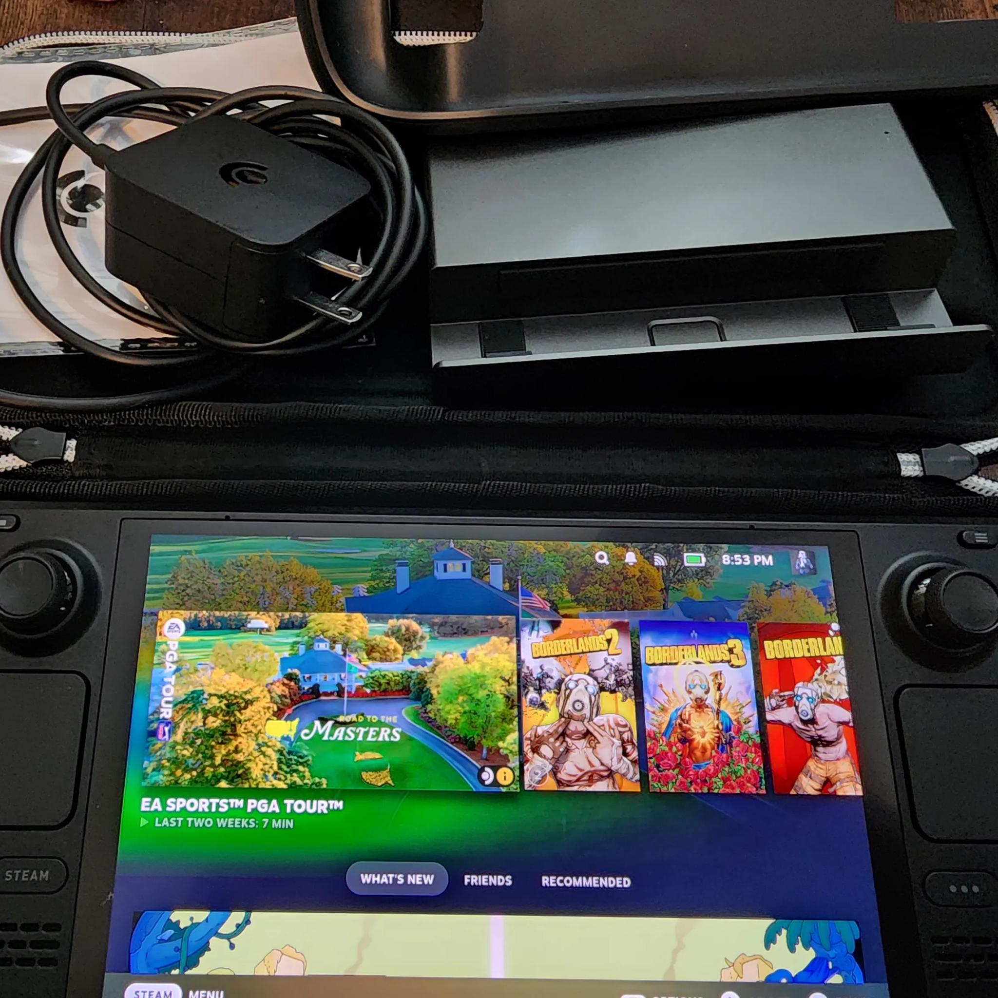 Valve Steam Deck OLED 1TB premium anti-glare etched glass Sabernet Dock m.2 bay 1TB MSD TPU cover
