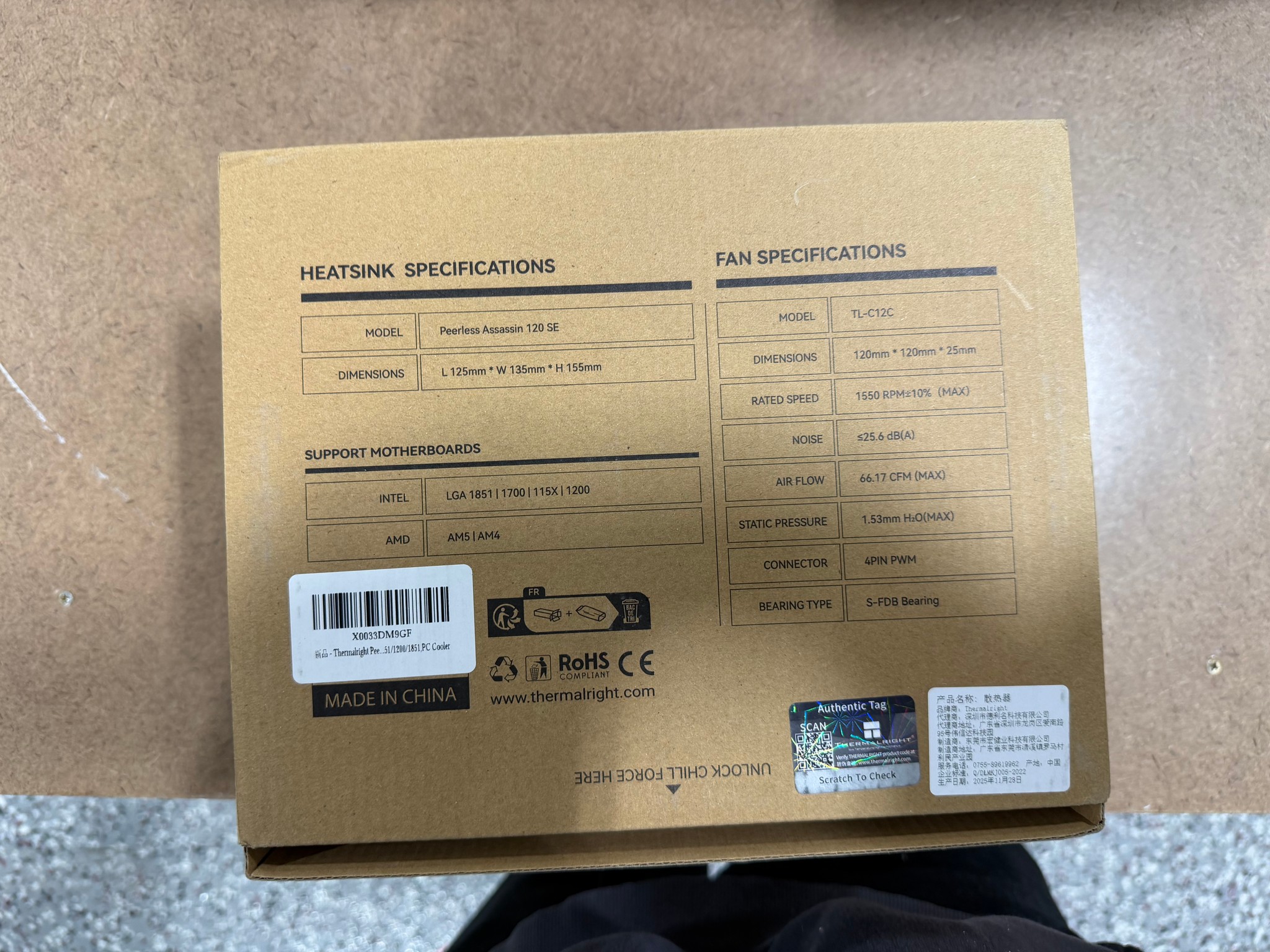 Thermalright Peerless Asssassin 120 SE Black