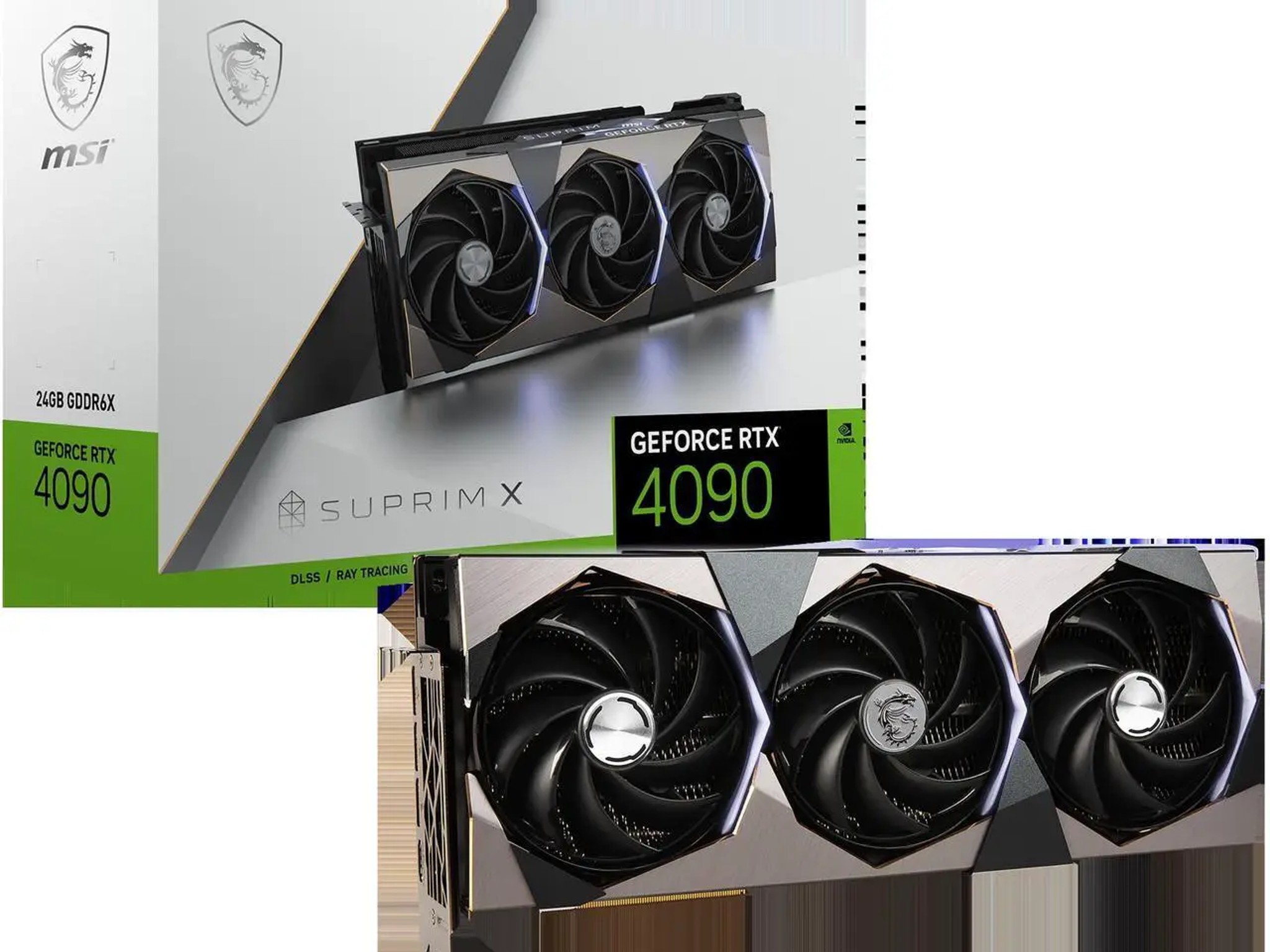 MSI GeForce RTX 4090 SUPRIM X 24G Triple-Fan 24GB GDDR6X PCIe 4.0 Graphics Card