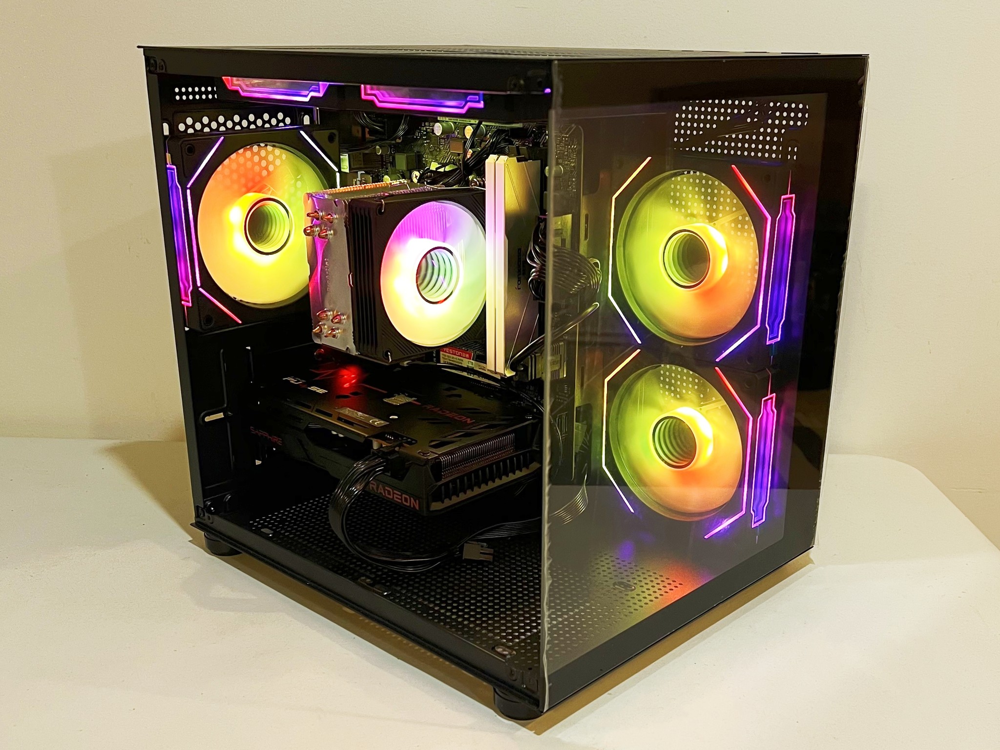 🔥SALE🔥 R5-4500|RX 6600|16GB RAM|1TB M.2||WIFI|ARGB Fans| -DepxTech Pre-Built PC