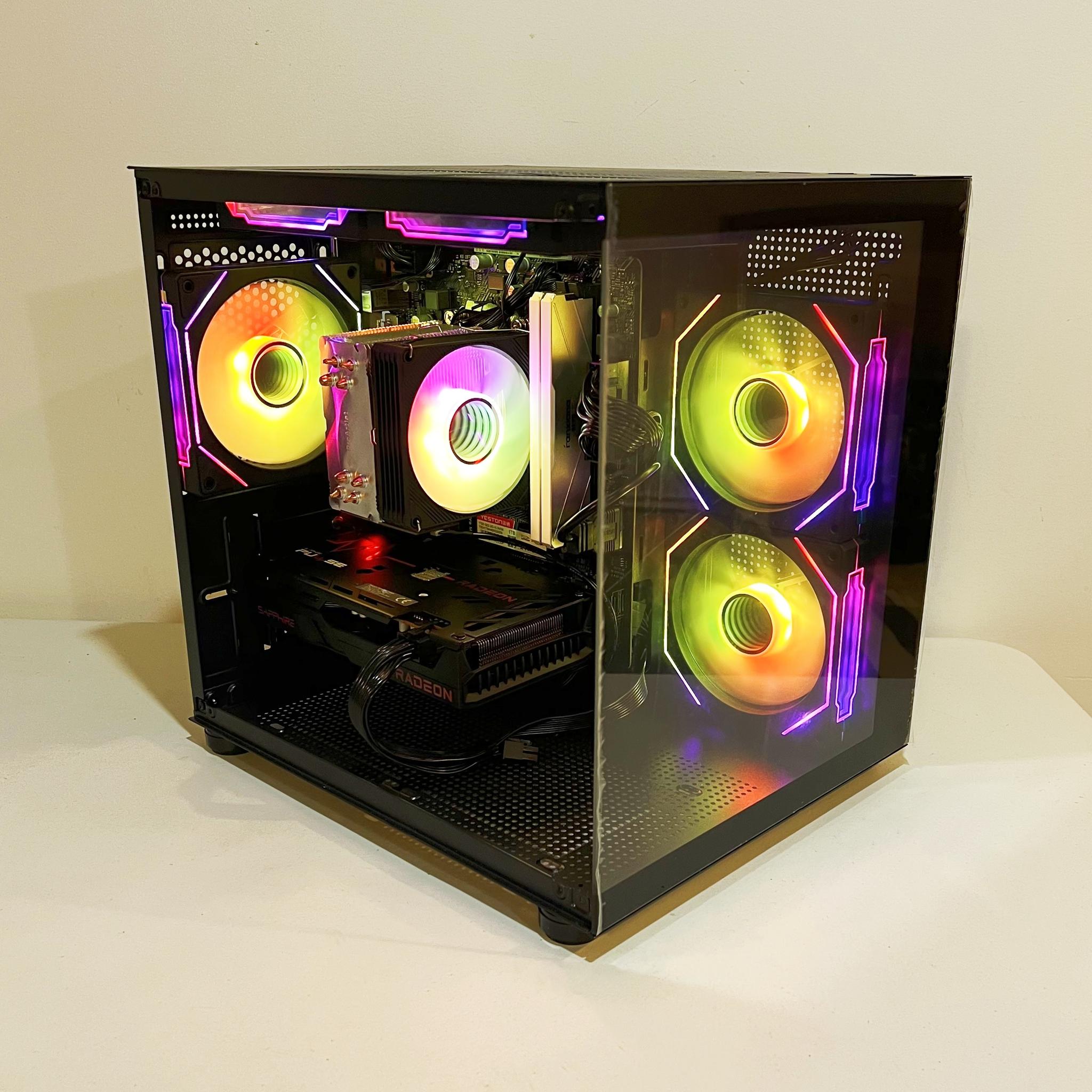 🔥SALE🔥 R5-4500|RX 6600|16GB RAM|1TB M.2||WIFI|ARGB Fans| -DepxTech Pre-Built PC