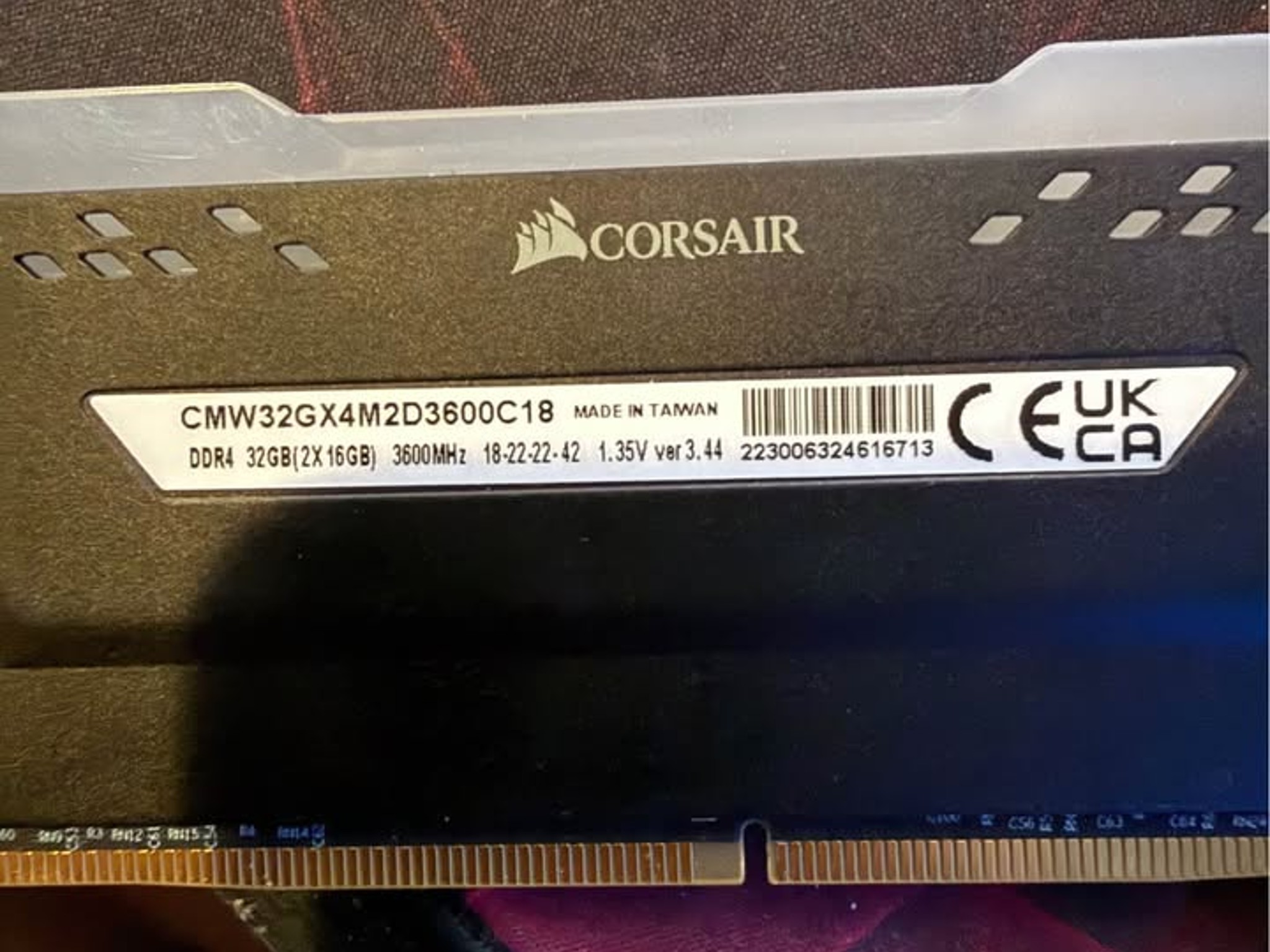 Corsair Vengeance RGB DDR4 Ram Sticks