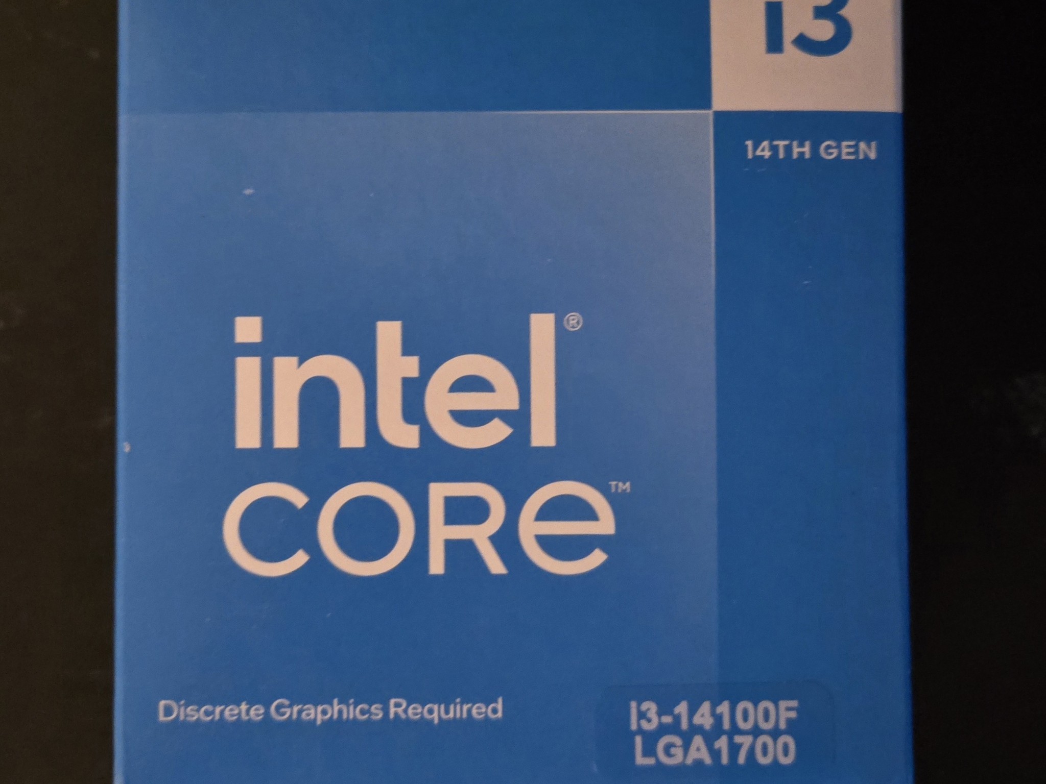 Intel 14100F CPU w Fan/Heatsink Box
