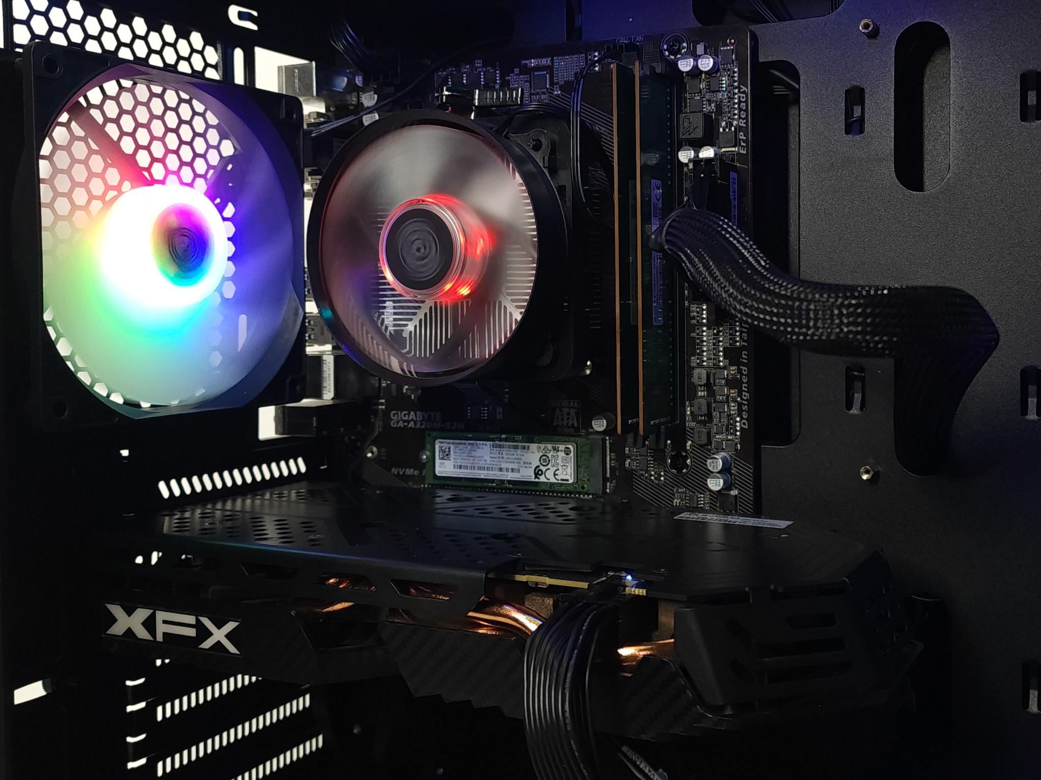 Gaming PC Ryzen 3 2300X 16GB RAM 256GB SSD RX 580 8GB Windows 11 Computer