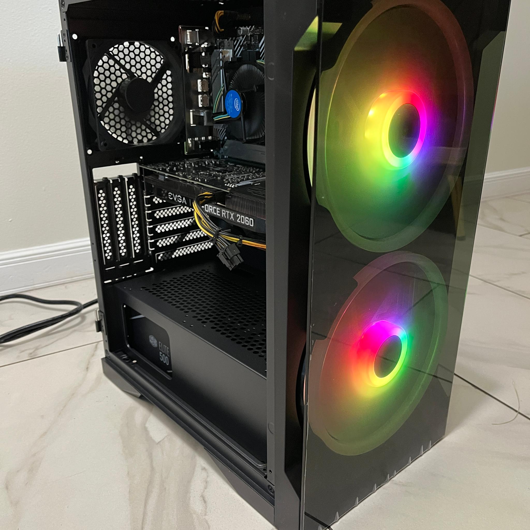 NVIDIA RTX 2060, Intel Core i3-10100, 16GB RAM, 4.2TB Storage, Gaming PC w/ Wi-Fi & BT