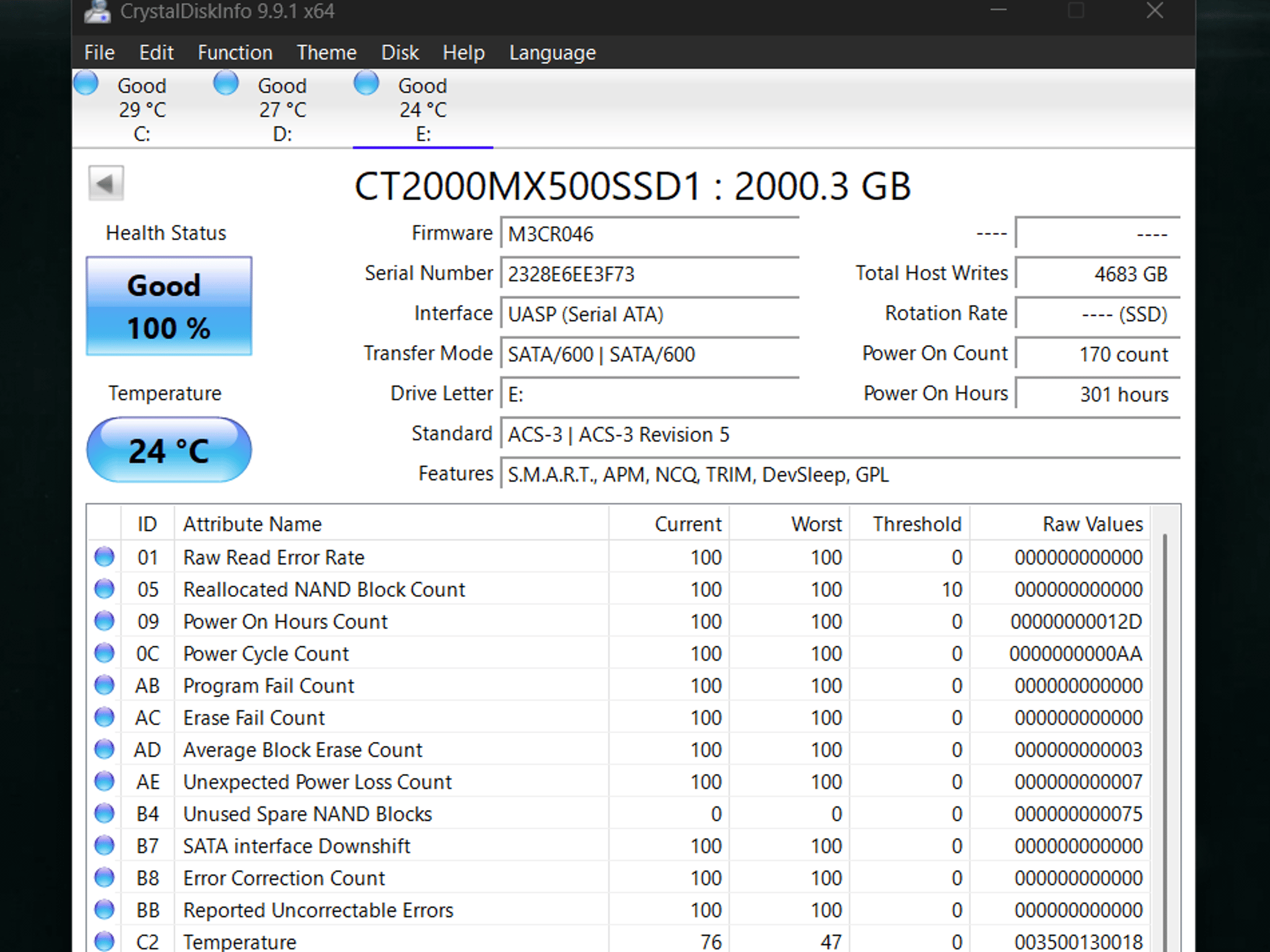 Crucial MX500 2TB