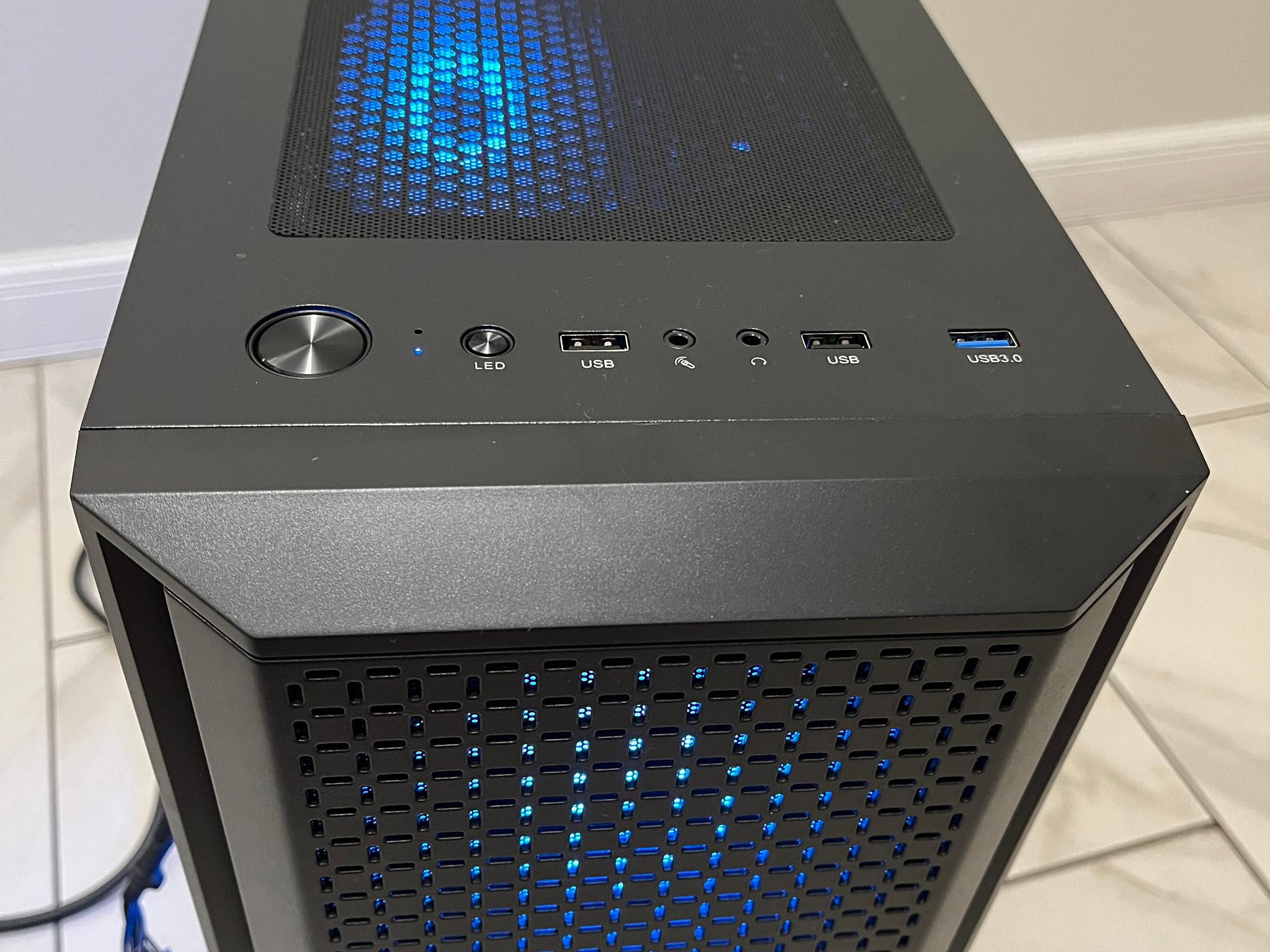 NVIDIA GTX 1080, Intel i7-4790, 16GB RAM, 1.2TB Storage, RGB Gaming PC w/ Wi-Fi & BT
