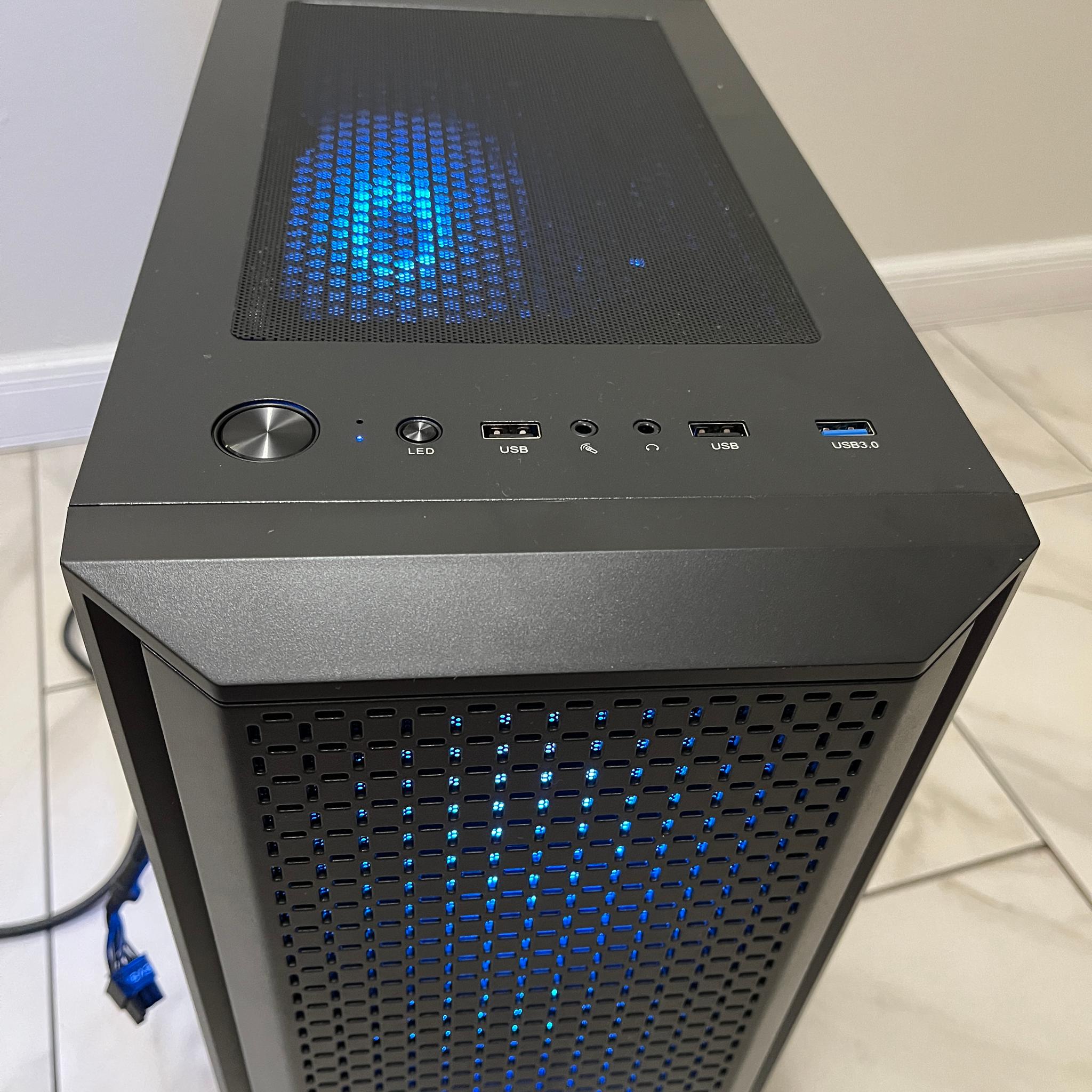 NVIDIA GTX 1080, Intel i7-4790, 16GB RAM, 1.2TB Storage, RGB Gaming PC w/ Wi-Fi & BT