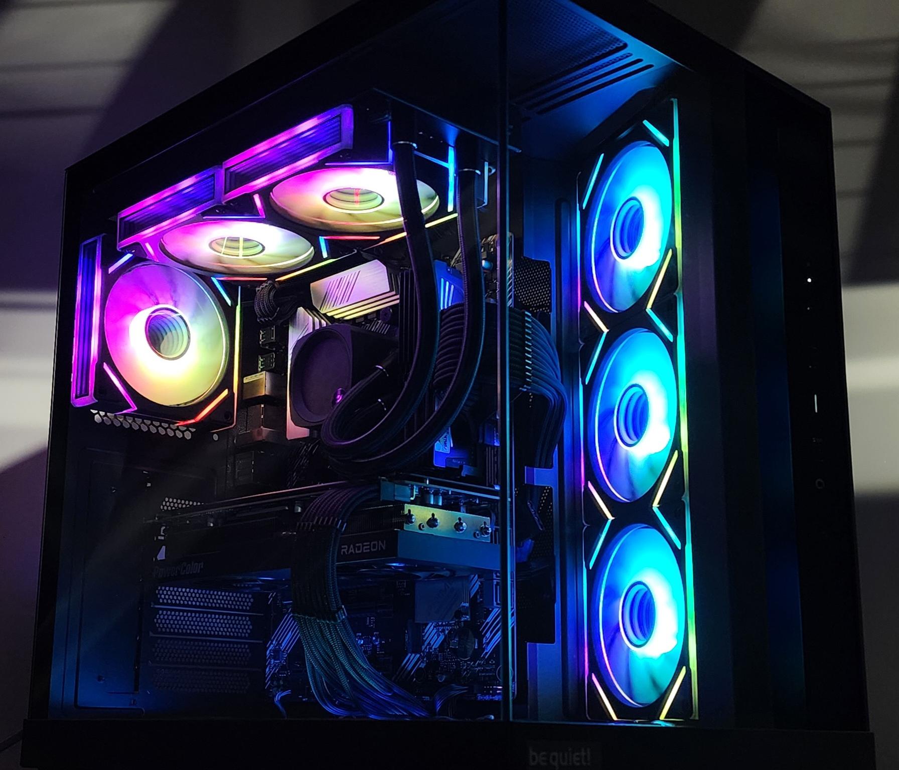 Gaming PC Ryzen 9 5900XT 32GB RAM 2TB SSD RX 7800 XT 16GB Windows 11 Computer