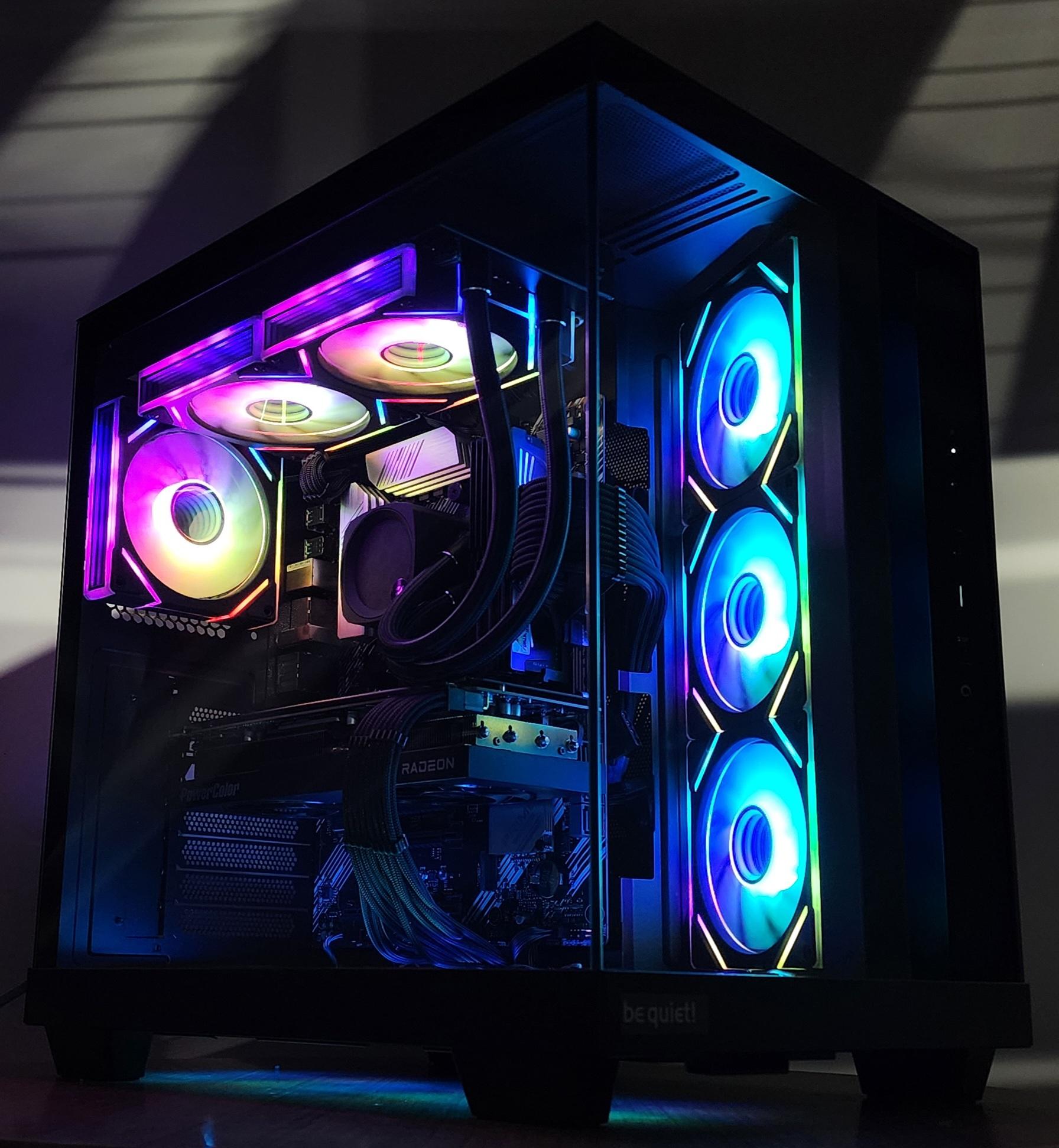 Gaming PC Ryzen 9 5900XT 32GB RAM 2TB SSD RX 7800 XT 16GB Windows 11 Computer
