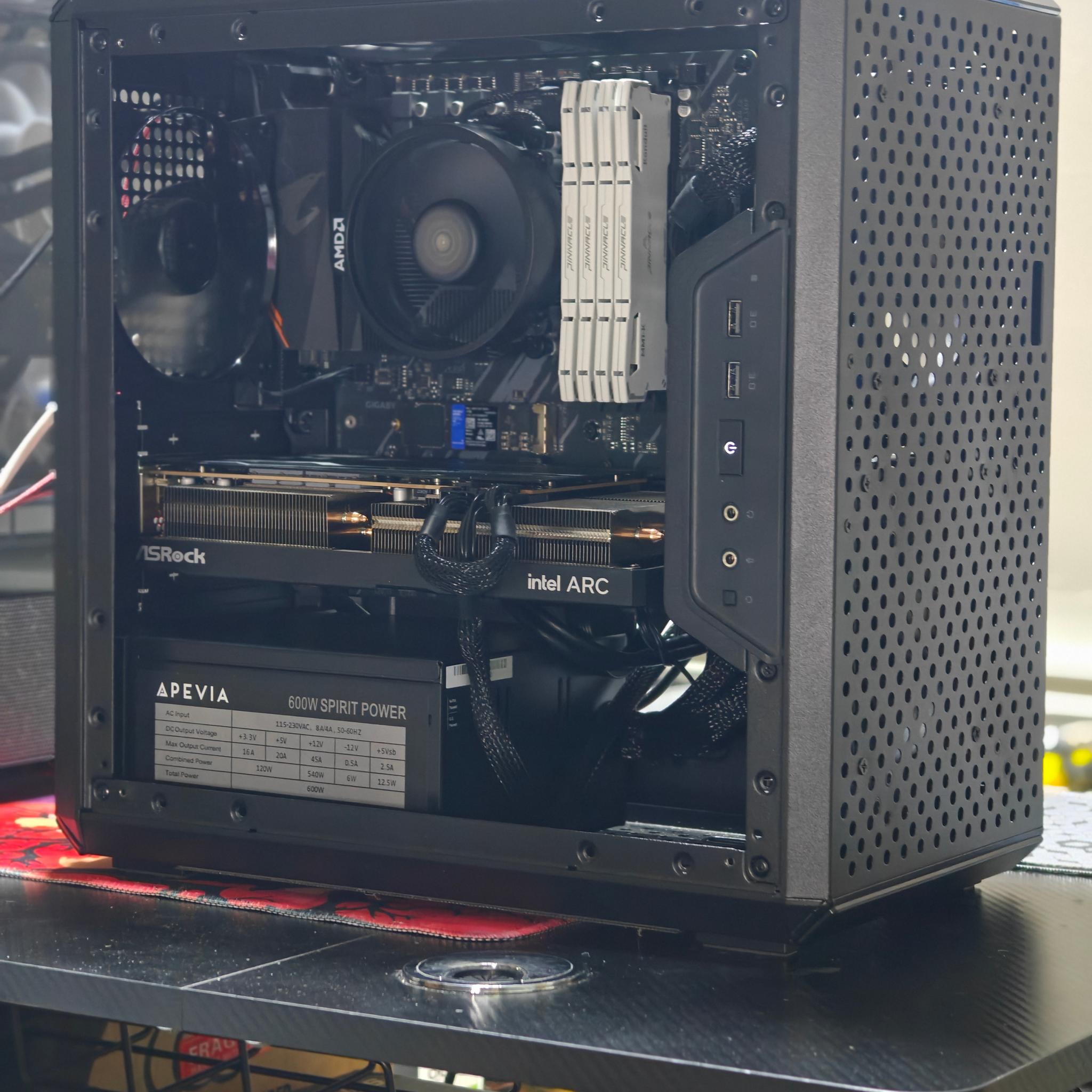 GAMING PC|AMD RYZEN 5 5600T|INTEL ARC A 580 8GB|32GB DDR4 3200|1TB NVME SSD|WINDOWS 11 PRO