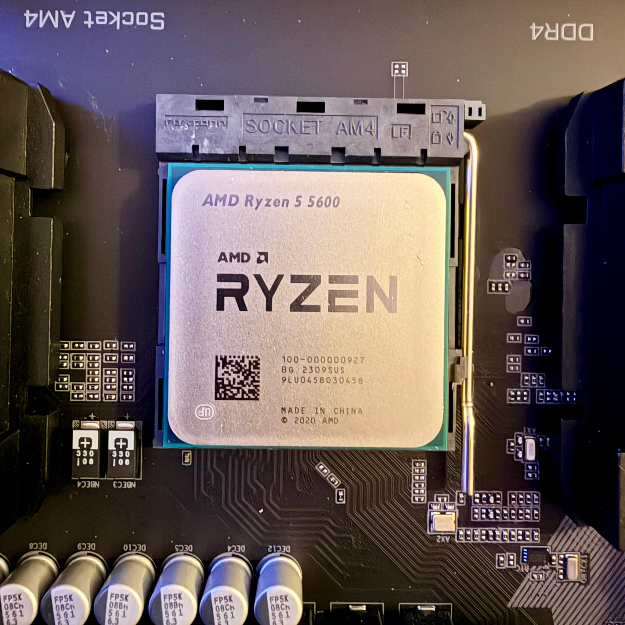 CPU + Mobo + RAM | AMD Ryzen 5 5600, Gigabyte X570S Aorus Elite, 16GB DDR4