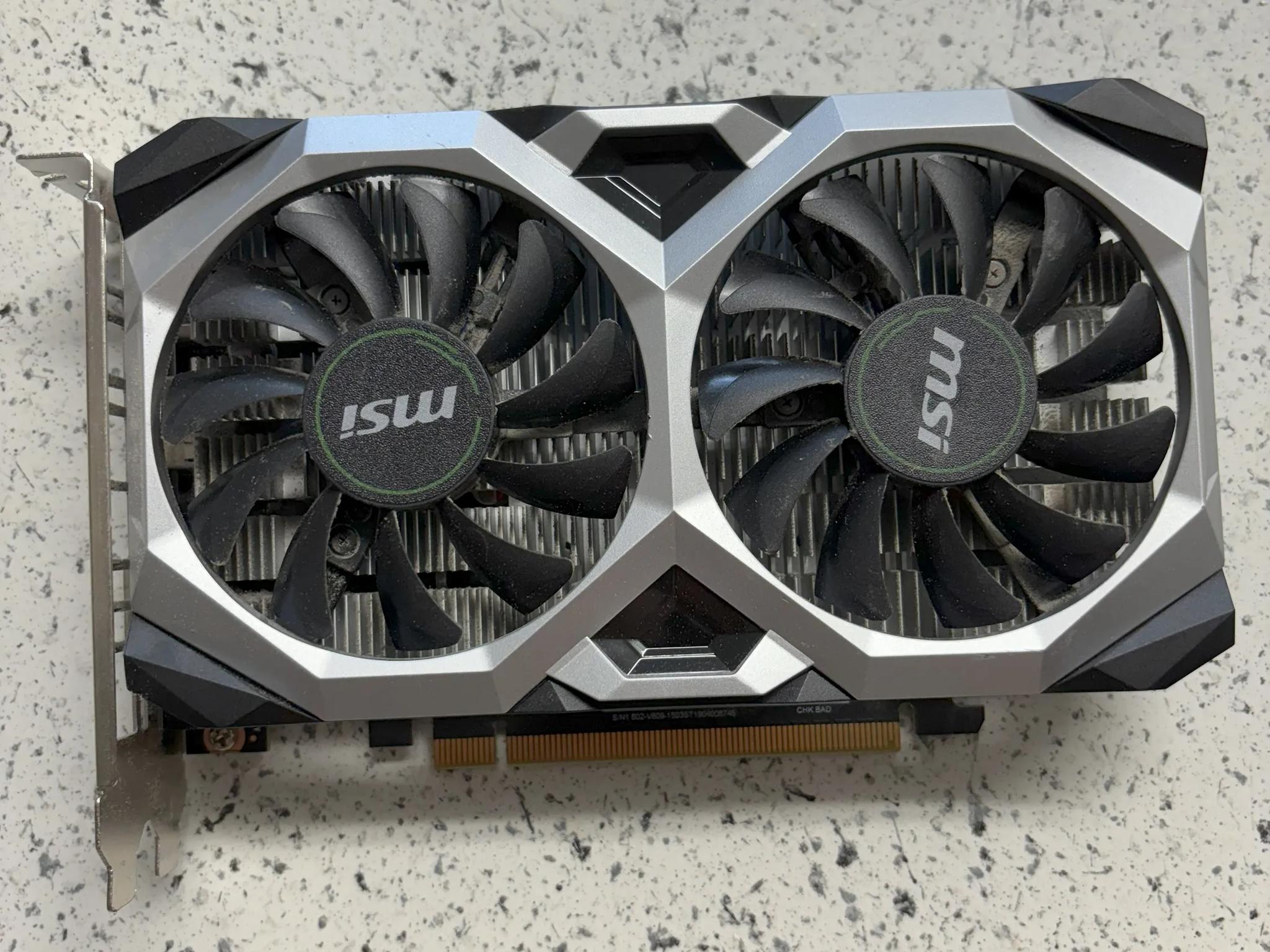 MSI GeForce GTX 1650 D6 VENTUS XS OC 4GB GDDR6 Graphics Card *Repasted*
