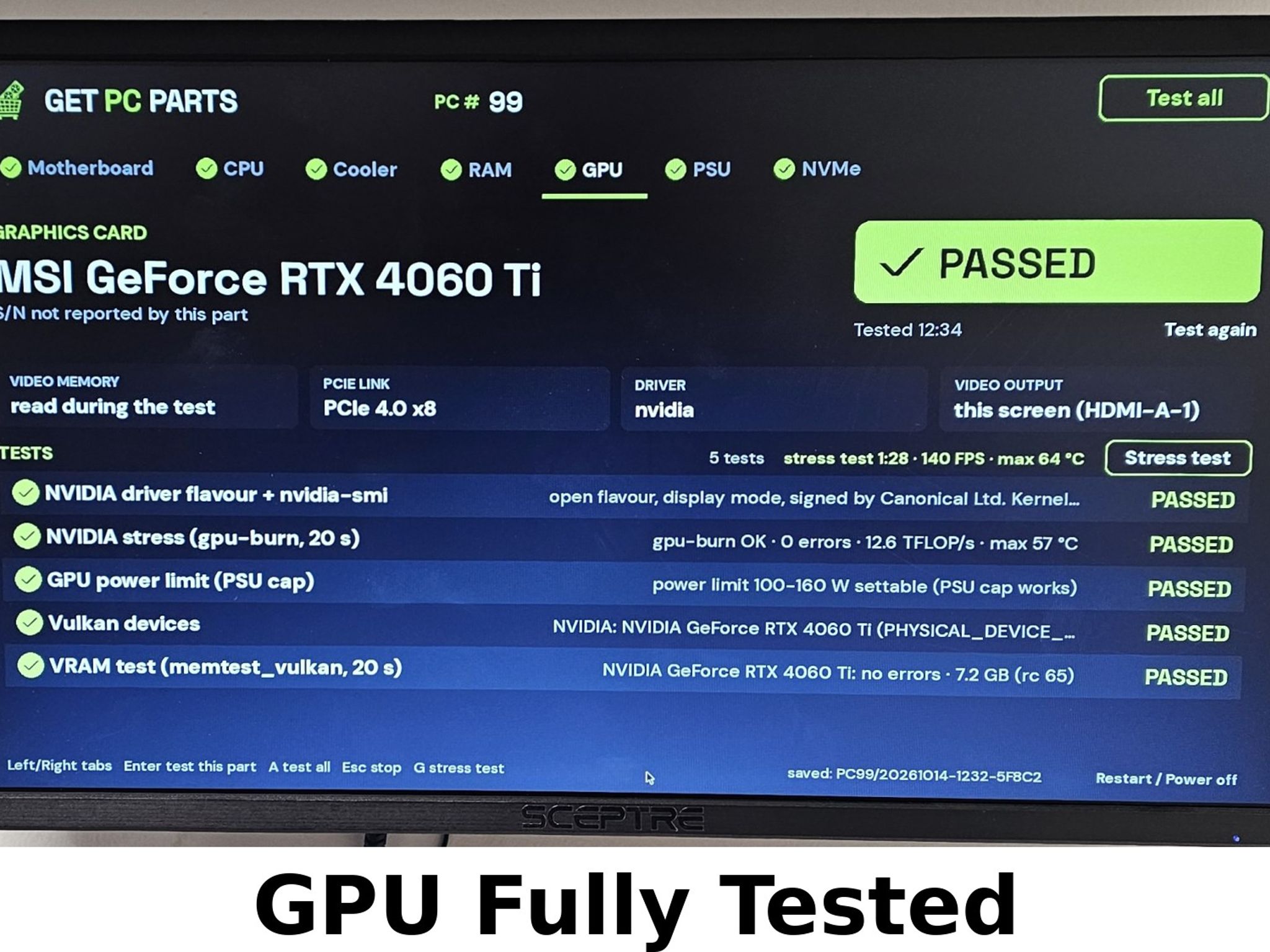 RTX 4060 Ti MSI Ventus 3X OC 8GB - Ready to Ship