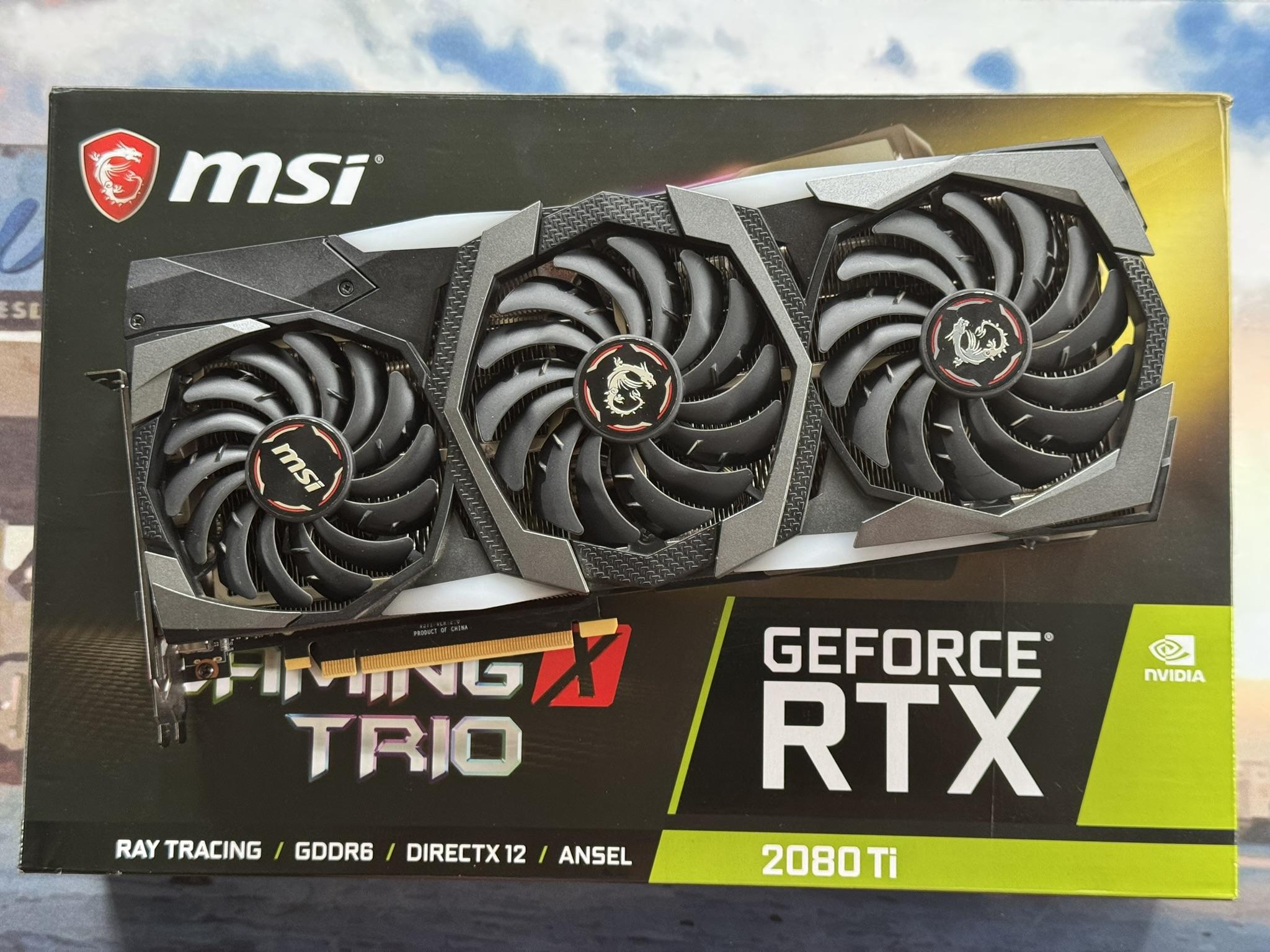 MSI RTX 2080 Ti Gaming X Trio 11G - Excellent Condition - High Refresh 1440p Gaming!