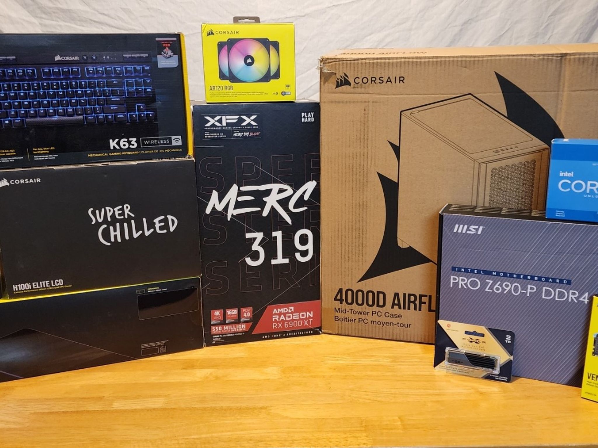Complete Corsair Liquid Cooled 1440P/4K Gaming Setup - READ DESCRIPTION!!!