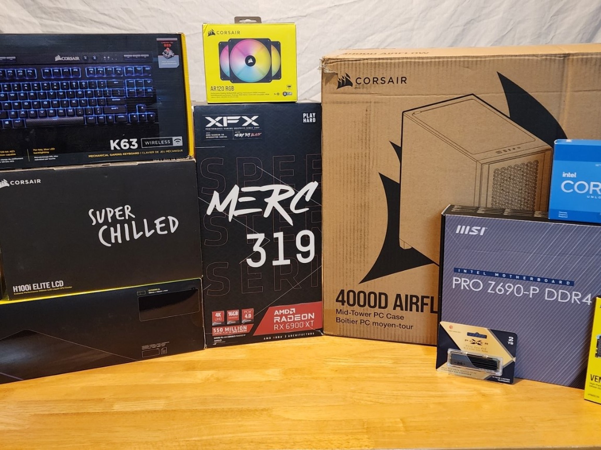 Complete Corsair Liquid Cooled 1440P/4K Gaming Setup - READ DESCRIPTION!!!