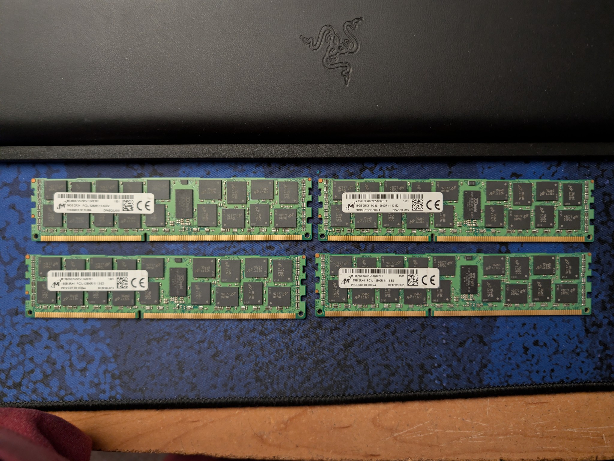 Micron ECC DDR3 RDIMM - 4x16GB - 1600MHz