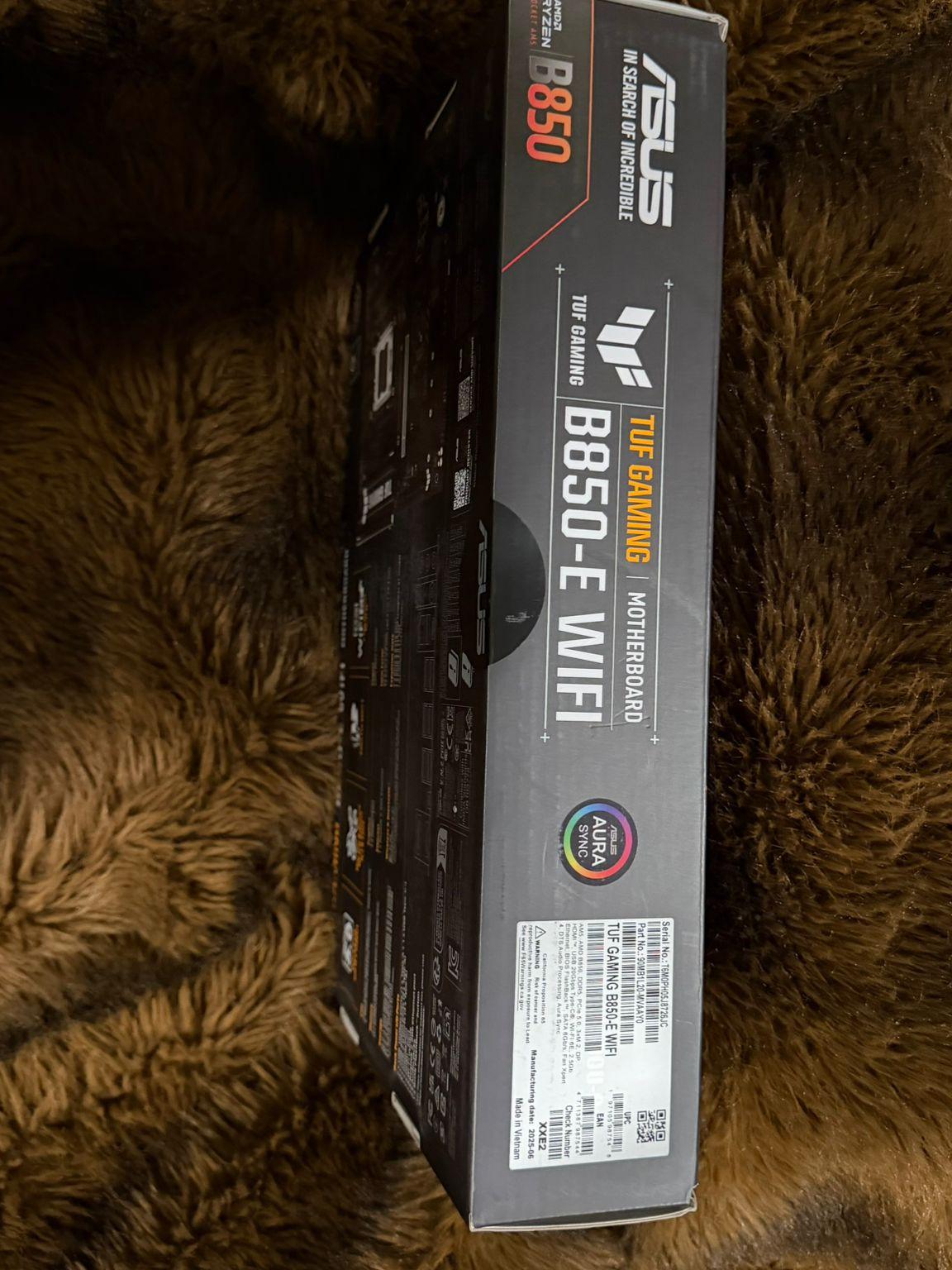 ASUS TUF GAMING B850-E WIFI6E AMD AM5 ATX Motherboard Unopened Box New