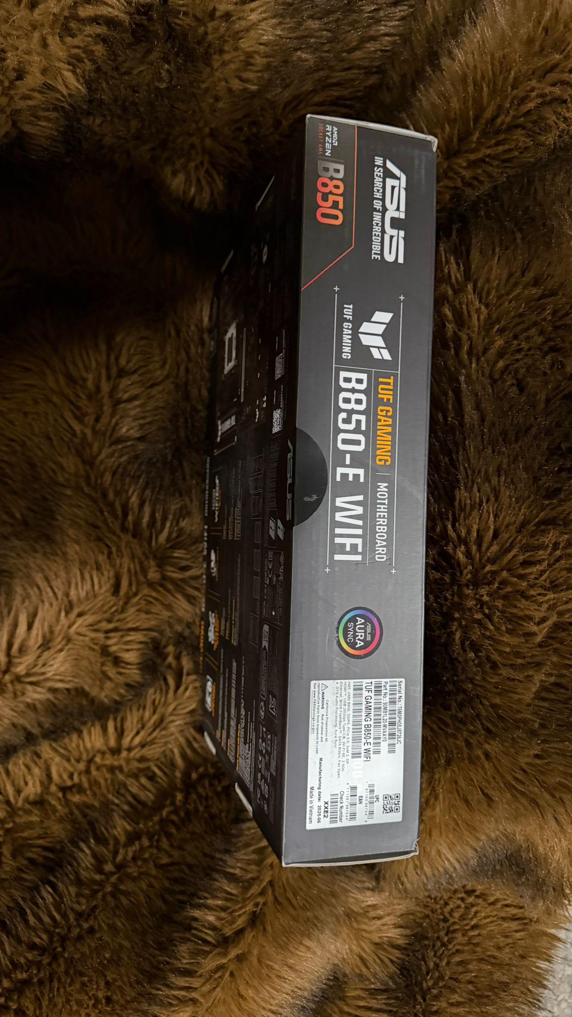 ASUS TUF GAMING B850-E WIFI6E AMD AM5 ATX Motherboard Unopened Box New