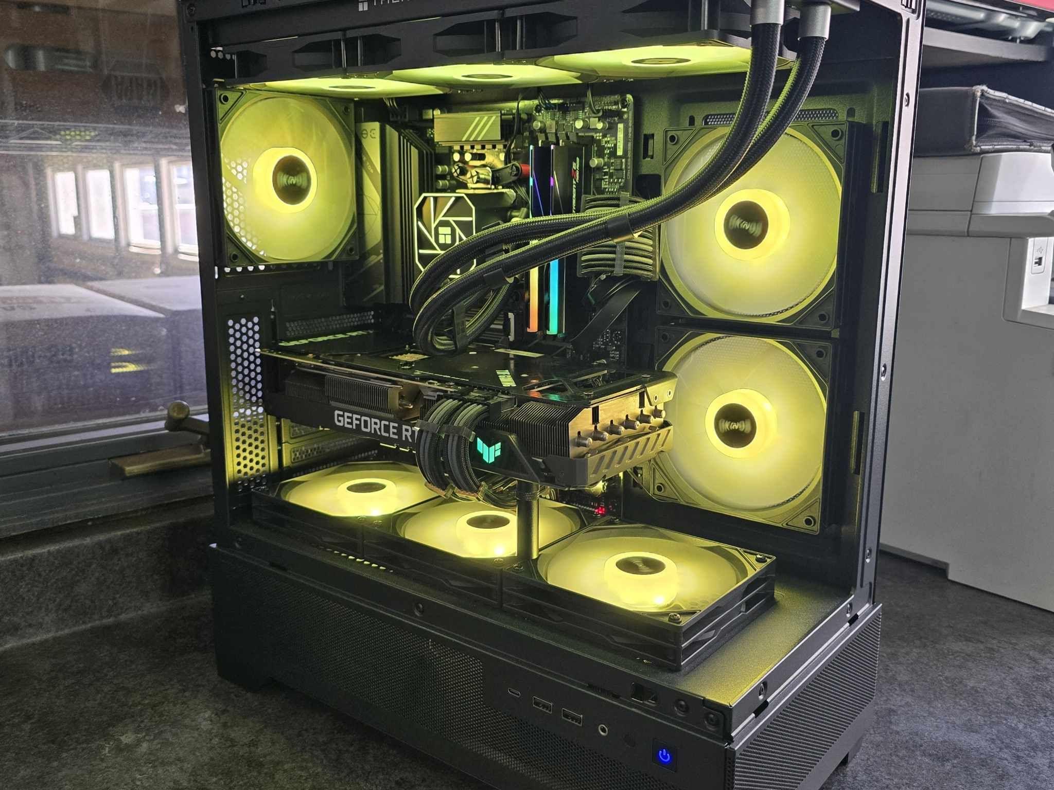 🟡⚫1440P CUSTOM PC | ASUS TUF RTX 3080 | RYZEN 5 7600X | OKINOS AQUA 7 CASE⚫🟡