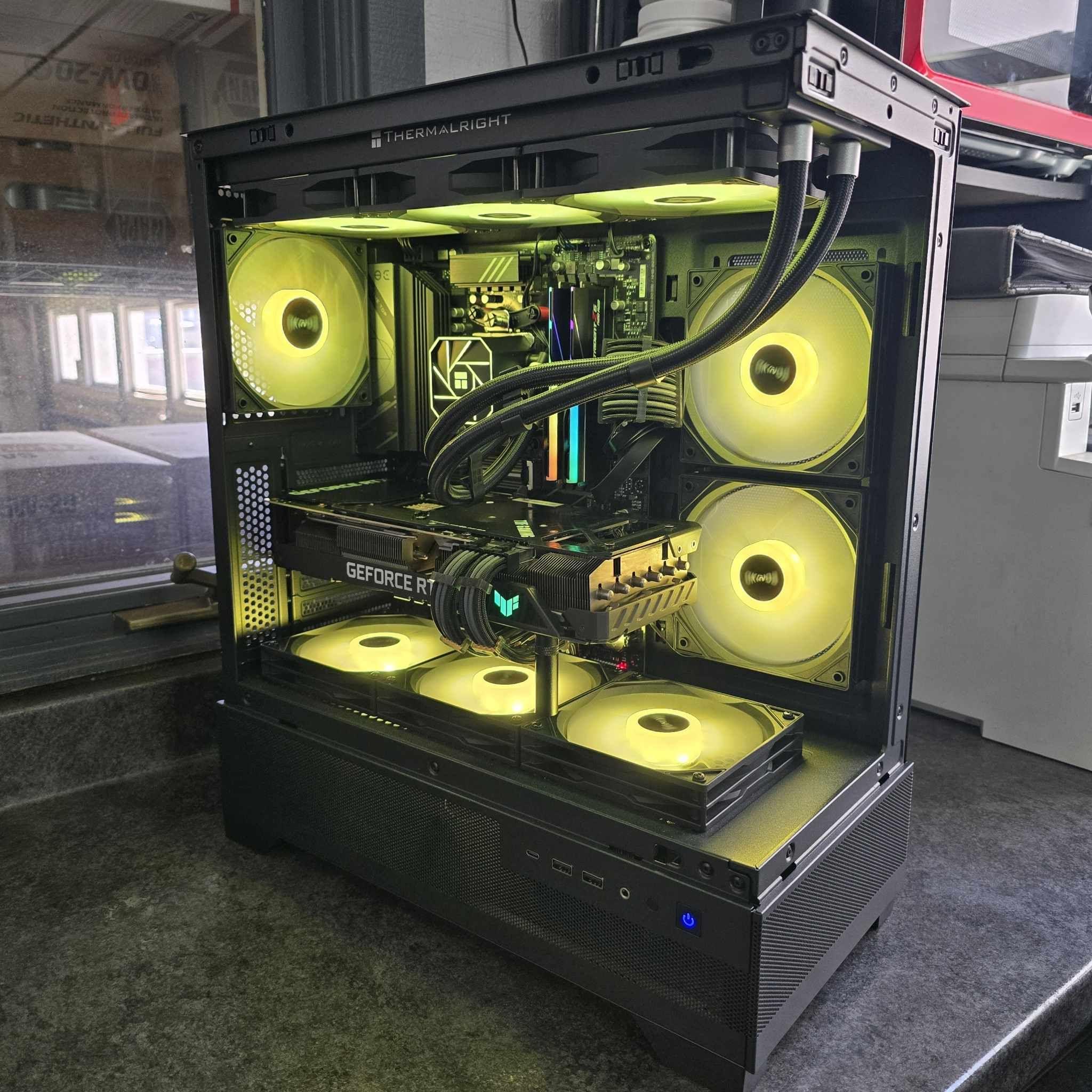 🟡⚫1440P CUSTOM PC | ASUS TUF RTX 3080 | RYZEN 5 7600X | OKINOS AQUA 7 CASE⚫🟡