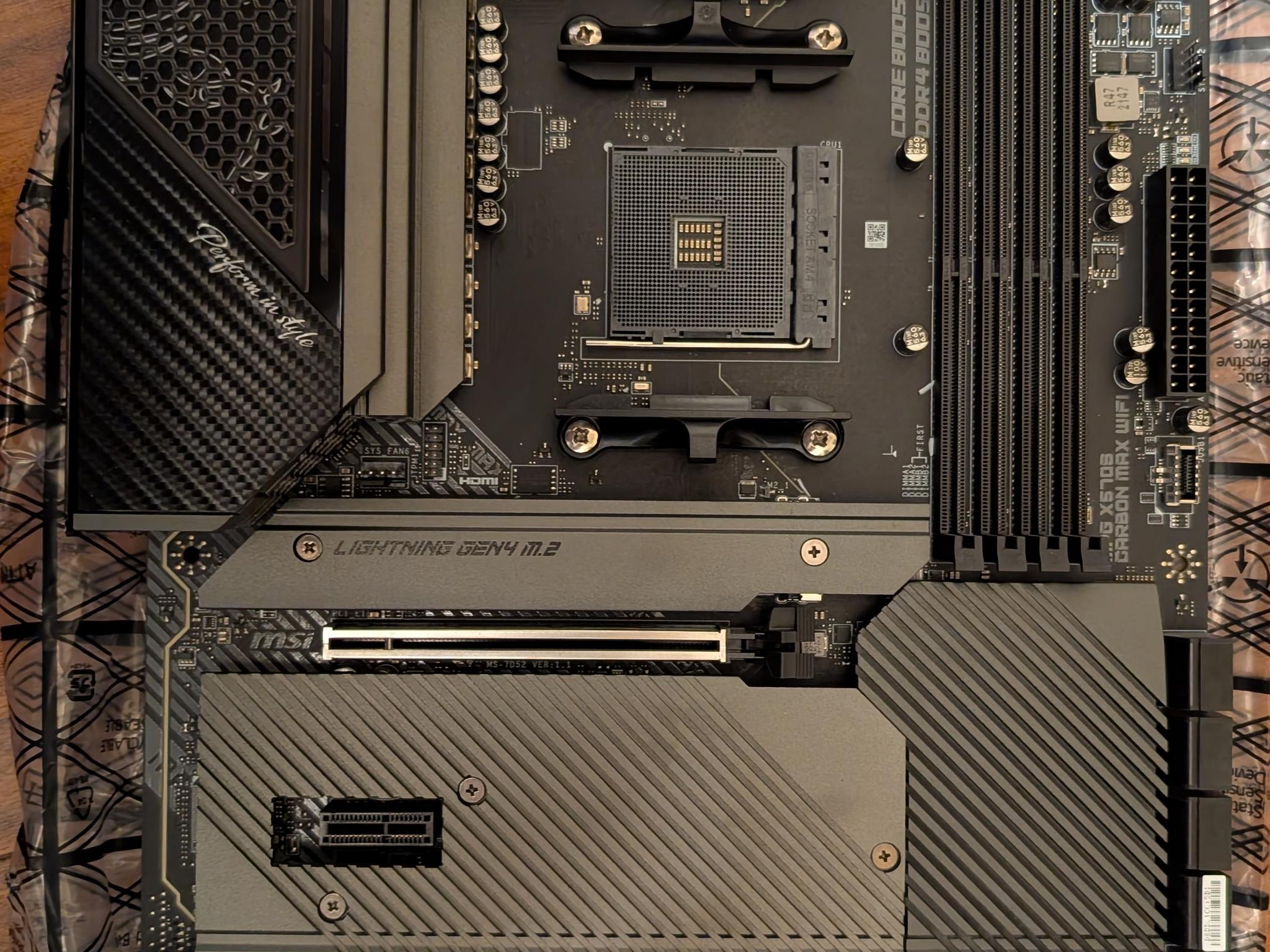 MSI MPG X570S Carbon Max WiFi Motherboard (Socket AM4)