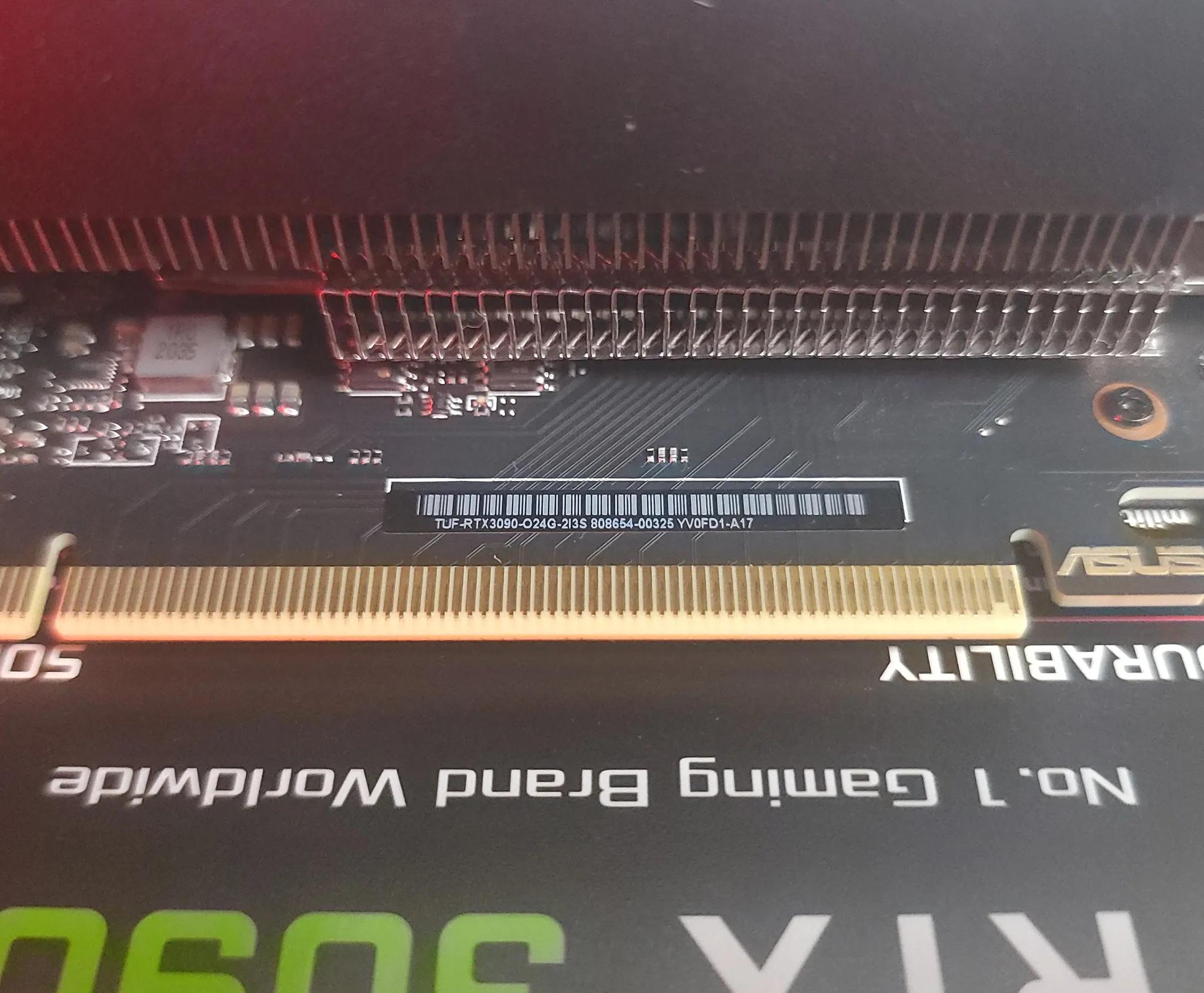 ASUS GeForce RTX 3090 24GB TUF GAMING OC GDDR6X Video Graphics Card