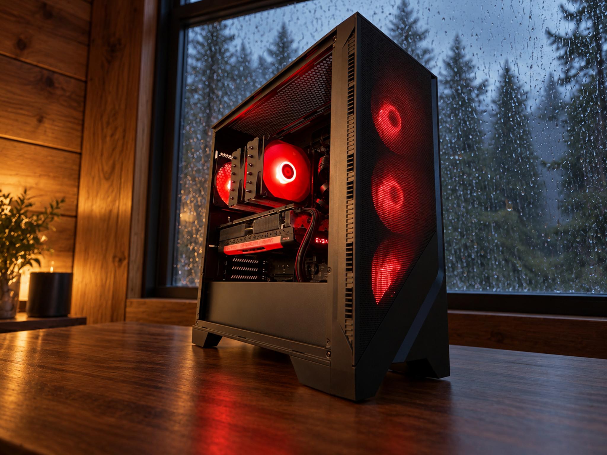 🔥 The Crimson Titan – EVGA 3090 Ti | 9850X3D | 32GB RAM | 1TB NVME | 1000W GOLD