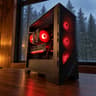 🔥 The Crimson Titan – EVGA 3090 Ti | 9850X3D | 32GB RAM | 1TB NVME | 1000W GOLD