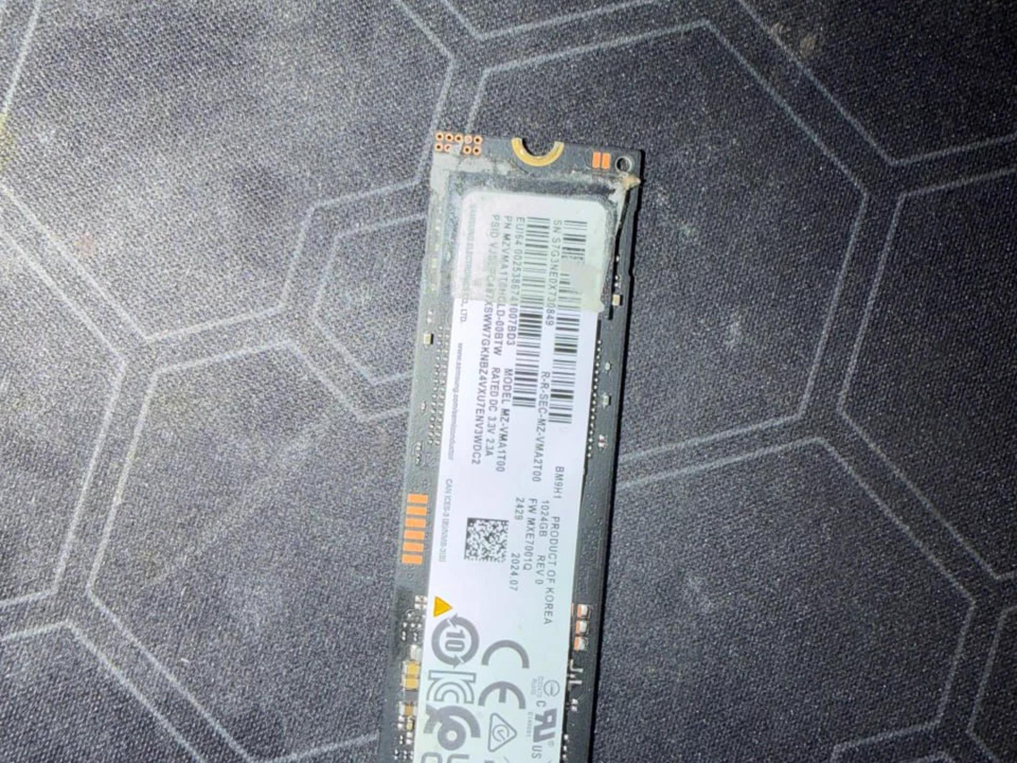 Micron MTFDKBA1T0QGN 1TB NVMe SSD