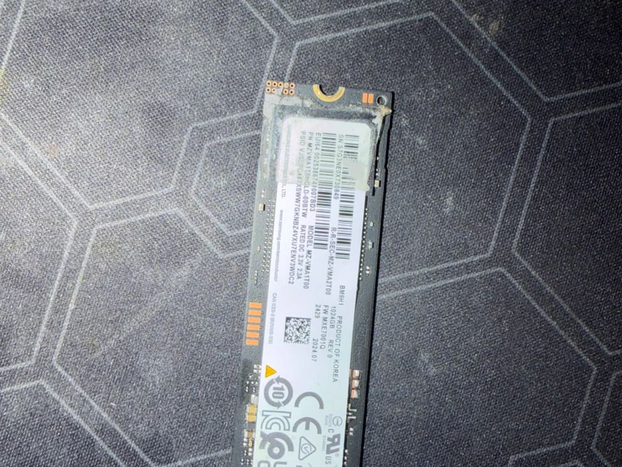 Micron MTFDKBA1T0QGN 1TB NVMe SSD