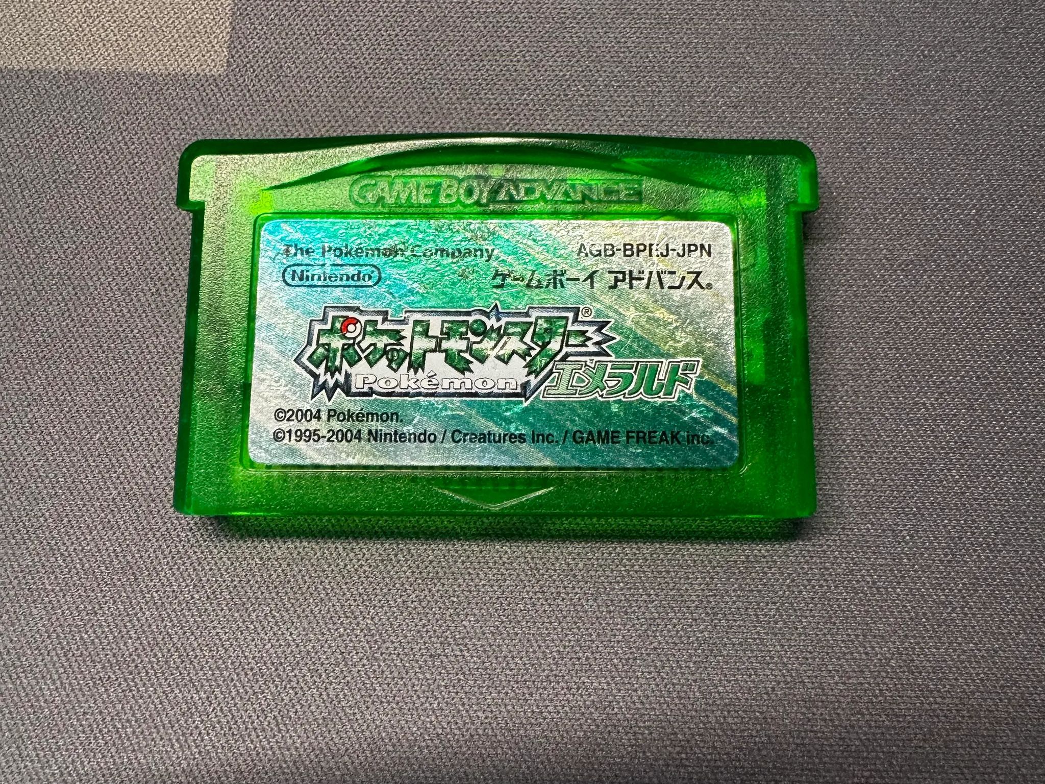 Authentic Japanese Pokemon Emerald Version Cartridge w/ New Battery