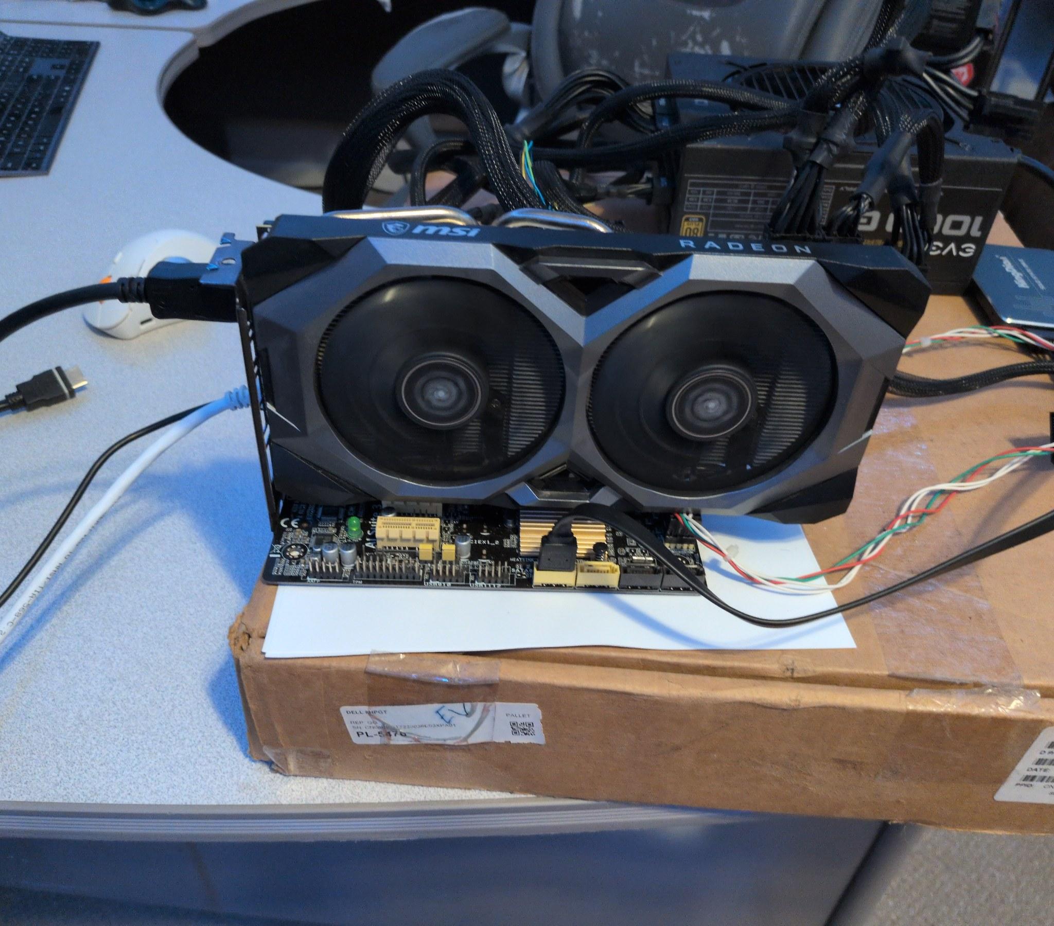 MSI RX 5700 XT MECH OC 8GB - Crashes Under Load - For Parts