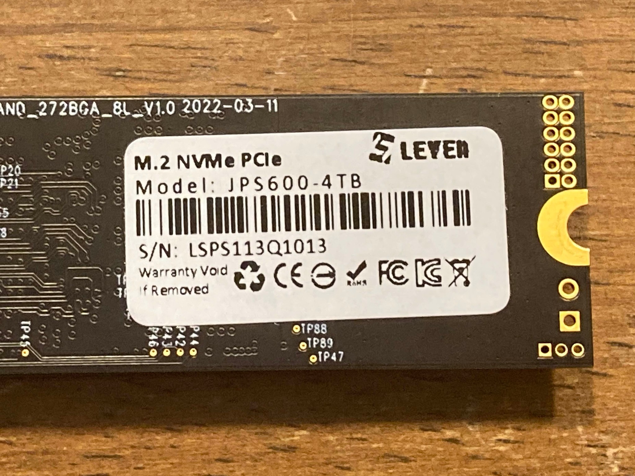 LEVEN JPS600 4TB NVME SSD