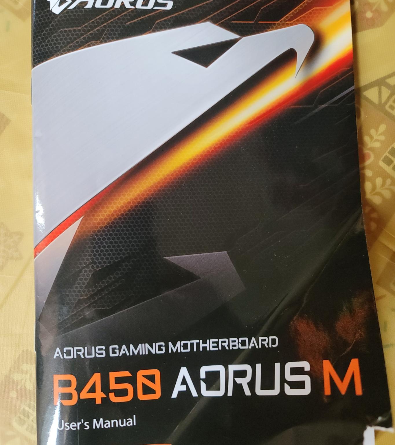 GIgabyte B450 Aourus M Micro ATX MOBO with latest bios