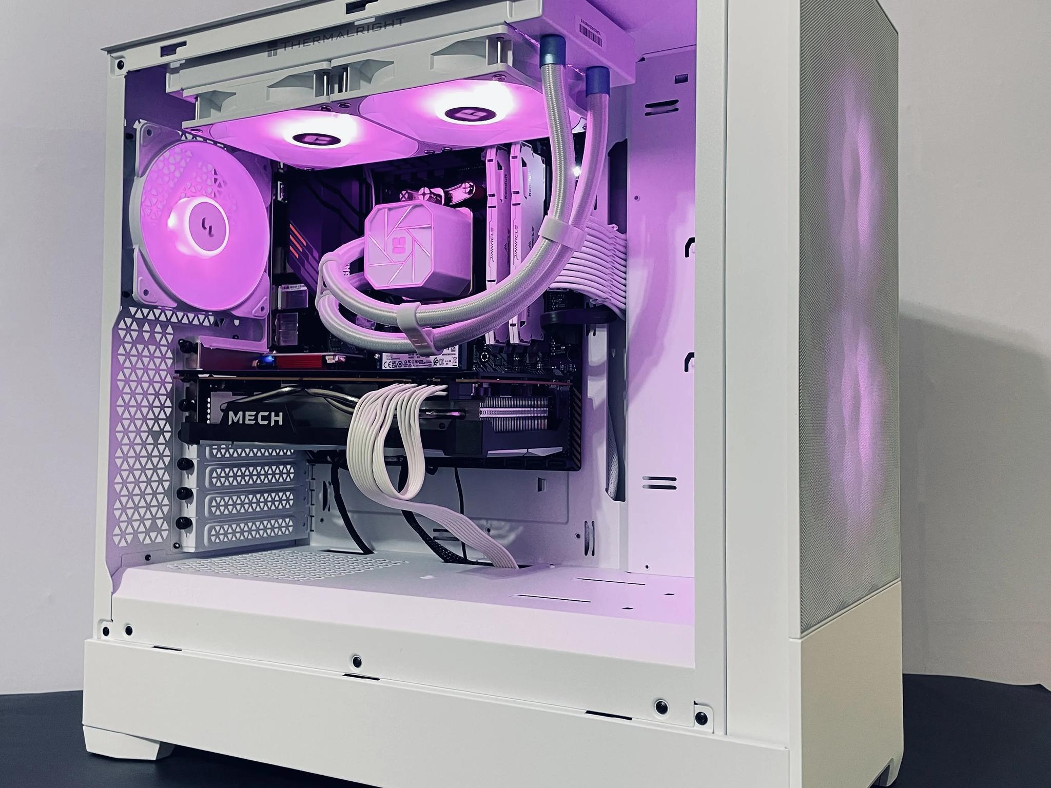 ❄️Liquid Cooled White Gaming PC 1440p - Ryzen 5 5600 ● 32GB RAM ● 1TB NVMe SSD - RX 6700 XT 12GB