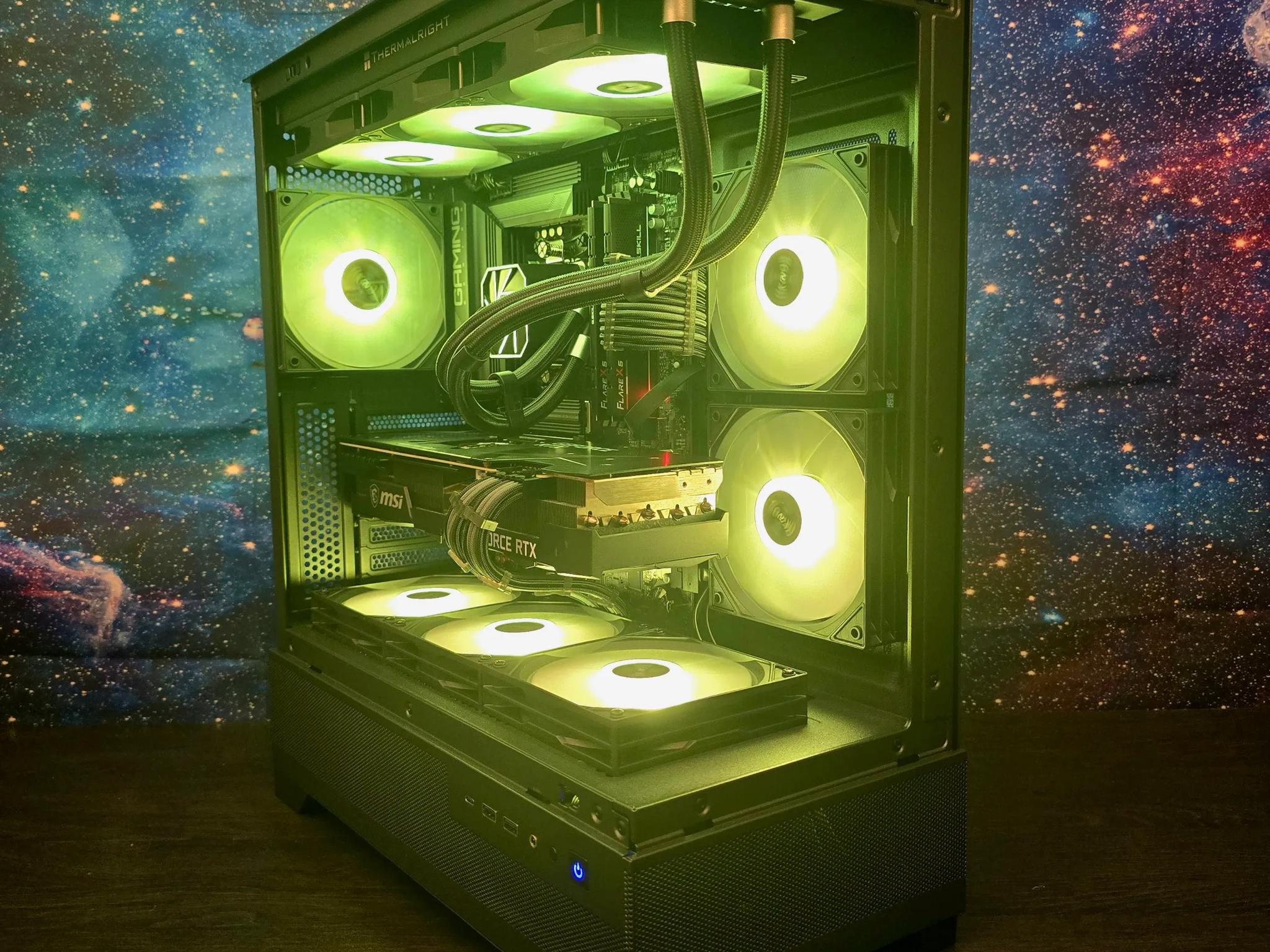 🟡⚫1440P CUSTOM AM5 PC | RTX 3080 OC | RYZEN 5 7600X | 6000Mhz 32GB RAM | 1TB M.2 SSD⚫🟡
