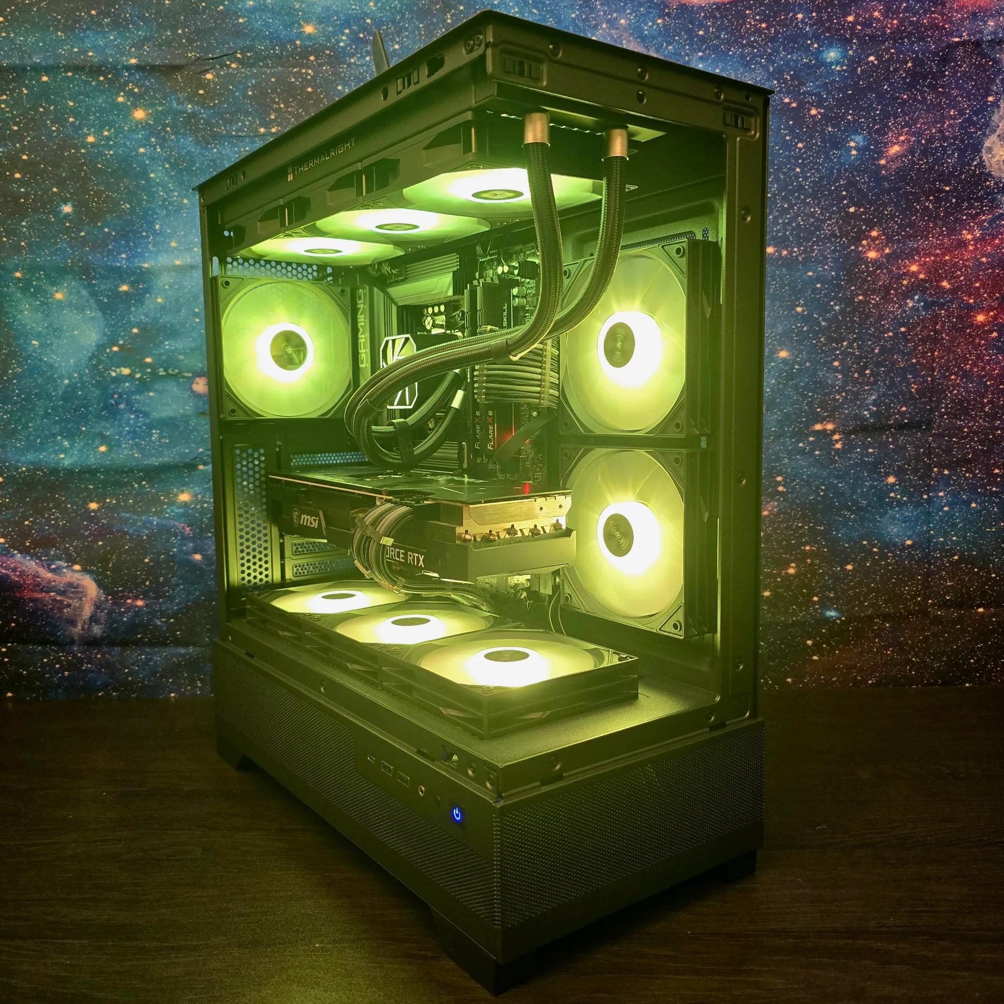 🟡⚫1440P CUSTOM AM5 PC | RTX 3080 OC | RYZEN 5 7600X | 6000Mhz 32GB RAM | 1TB M.2 SSD⚫🟡